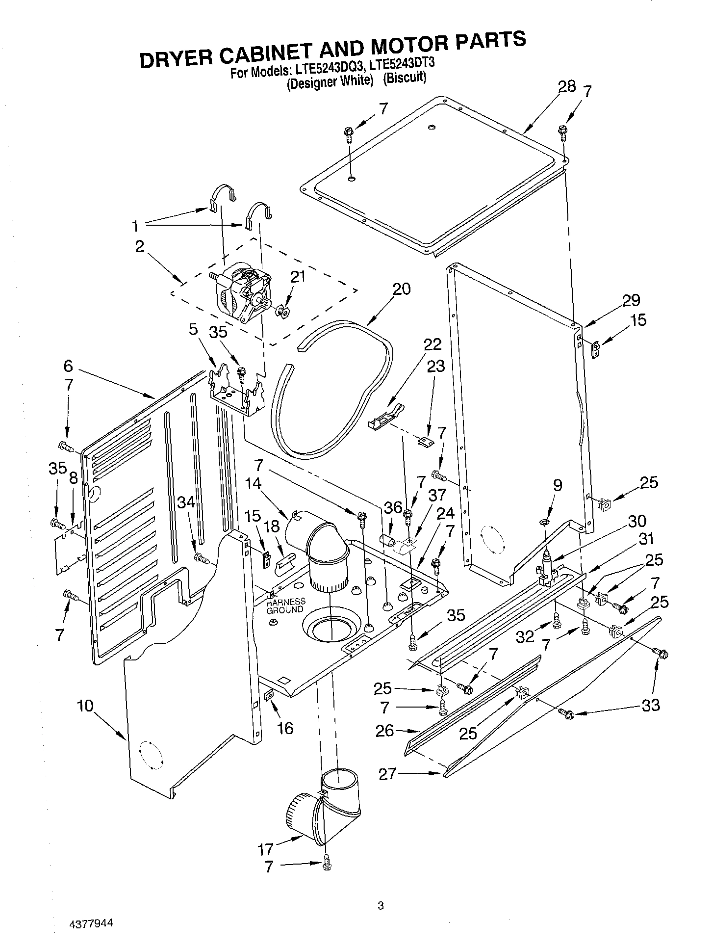 03 - DRYER CABINET AND MOTOR
