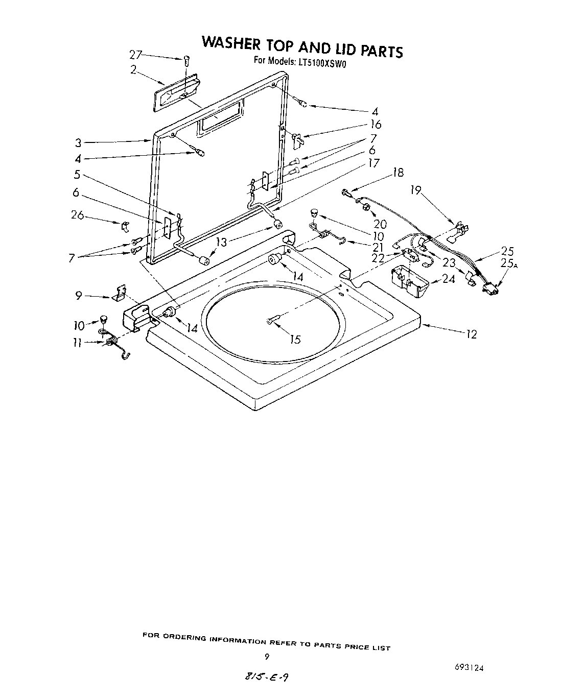 07 - WASHER TOP AND LID