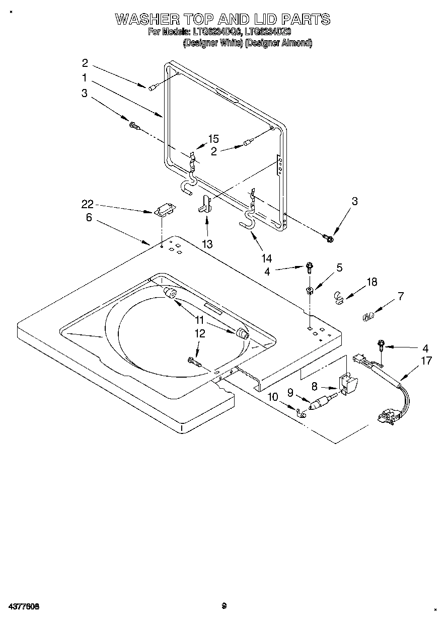 06 - WASHER TOP AND LID