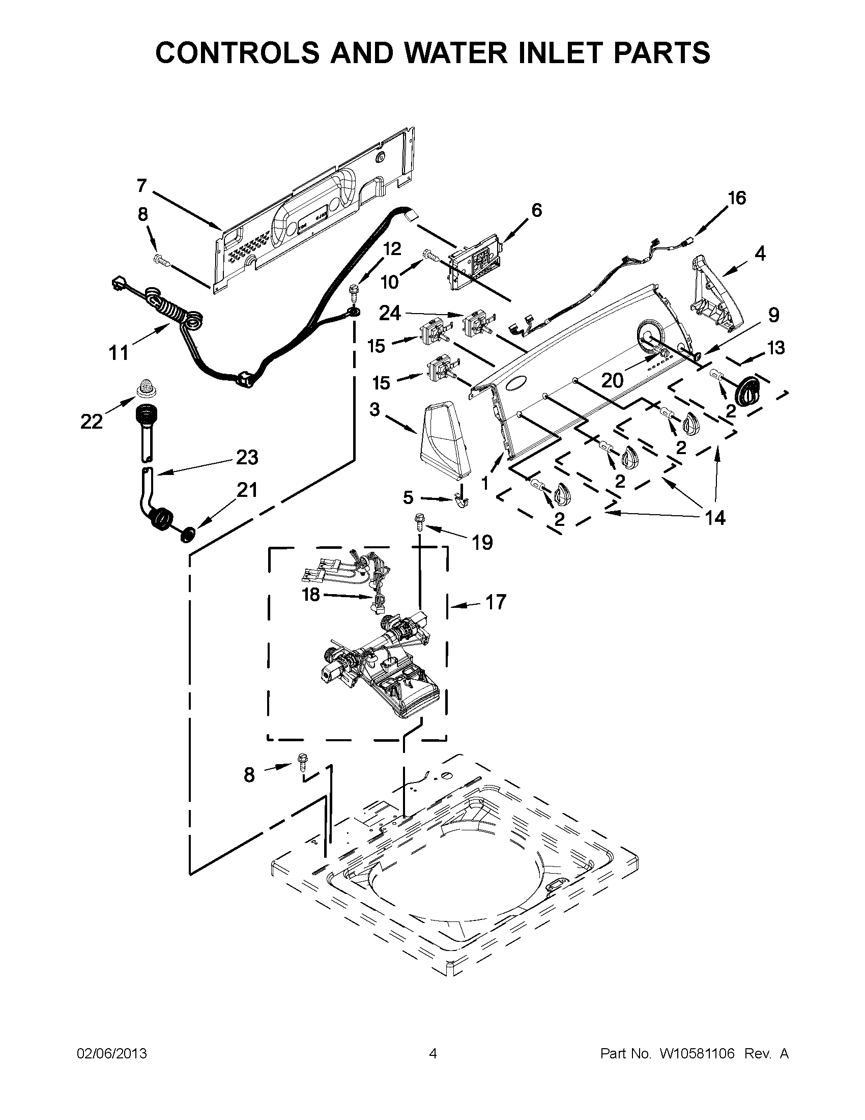 02 - CONTROLS AND WATER INLET PARTS