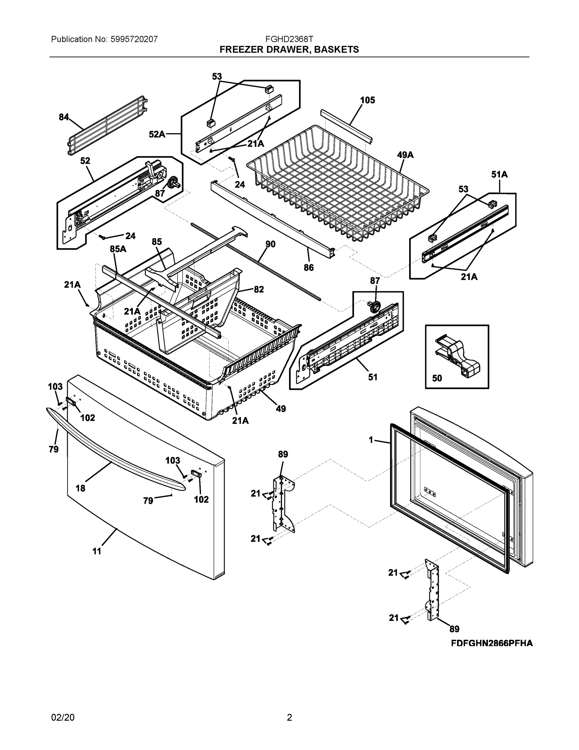 02 - FREEZER DRAWER, BASKETS