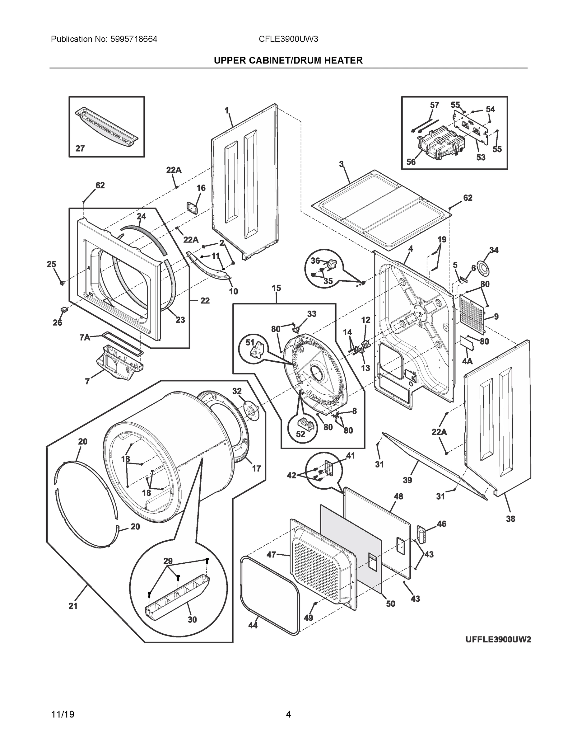 02 - UPPER CABINET/DRUM HEATER