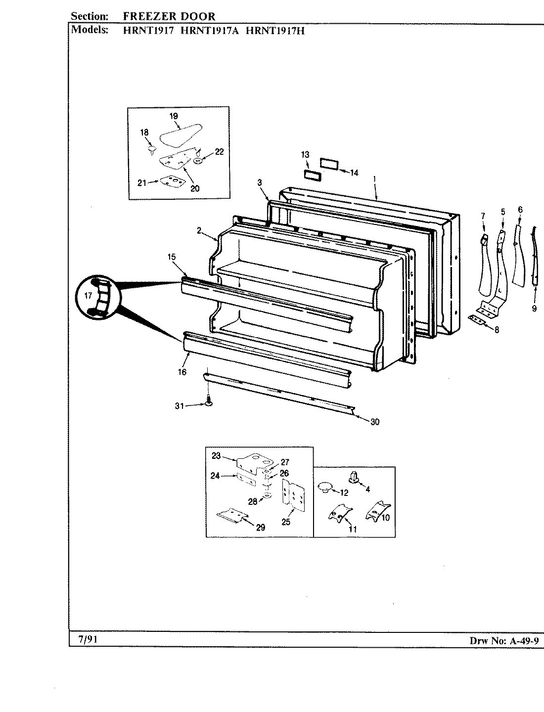 01 - FREEZER DOOR