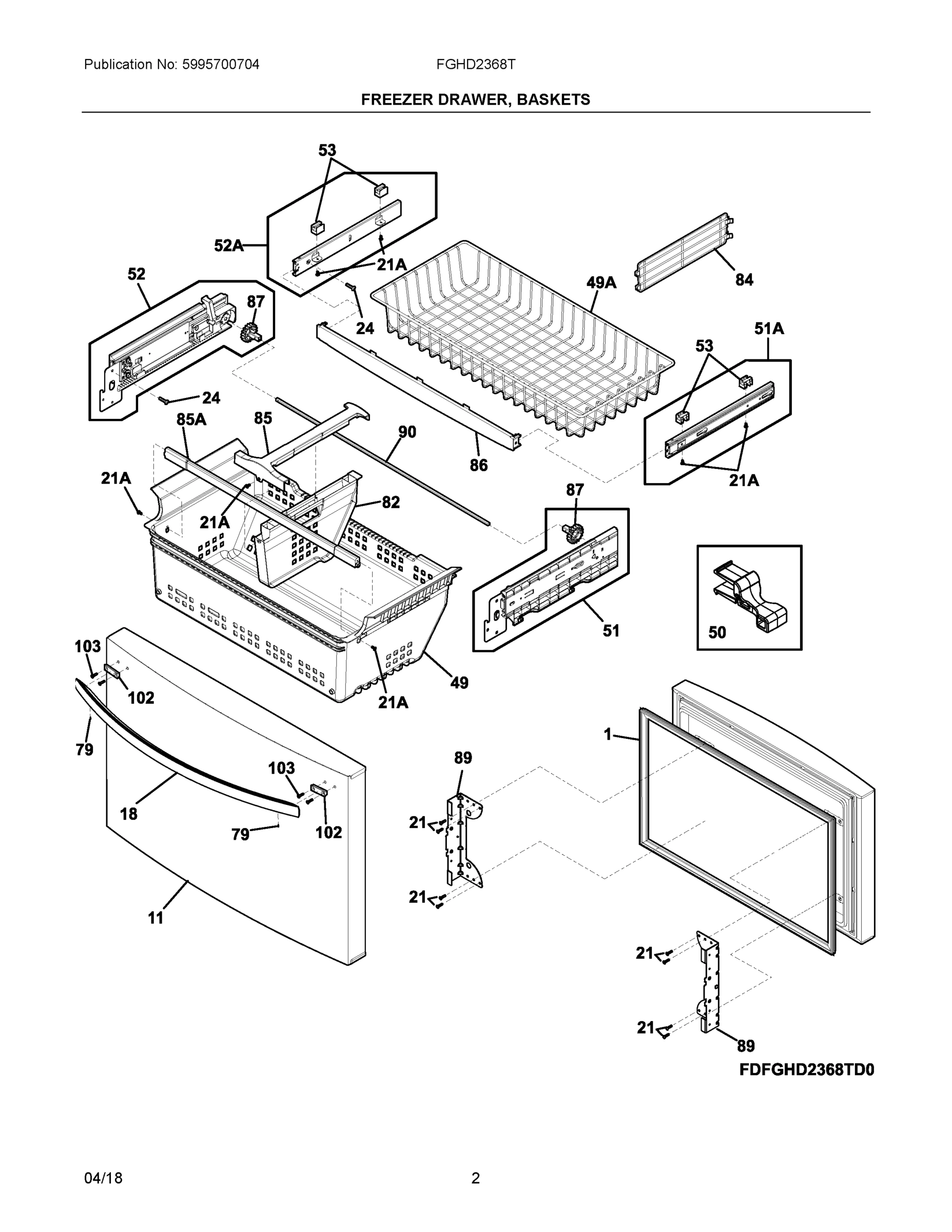 02 - FREEZER DRAWER, BASKETS