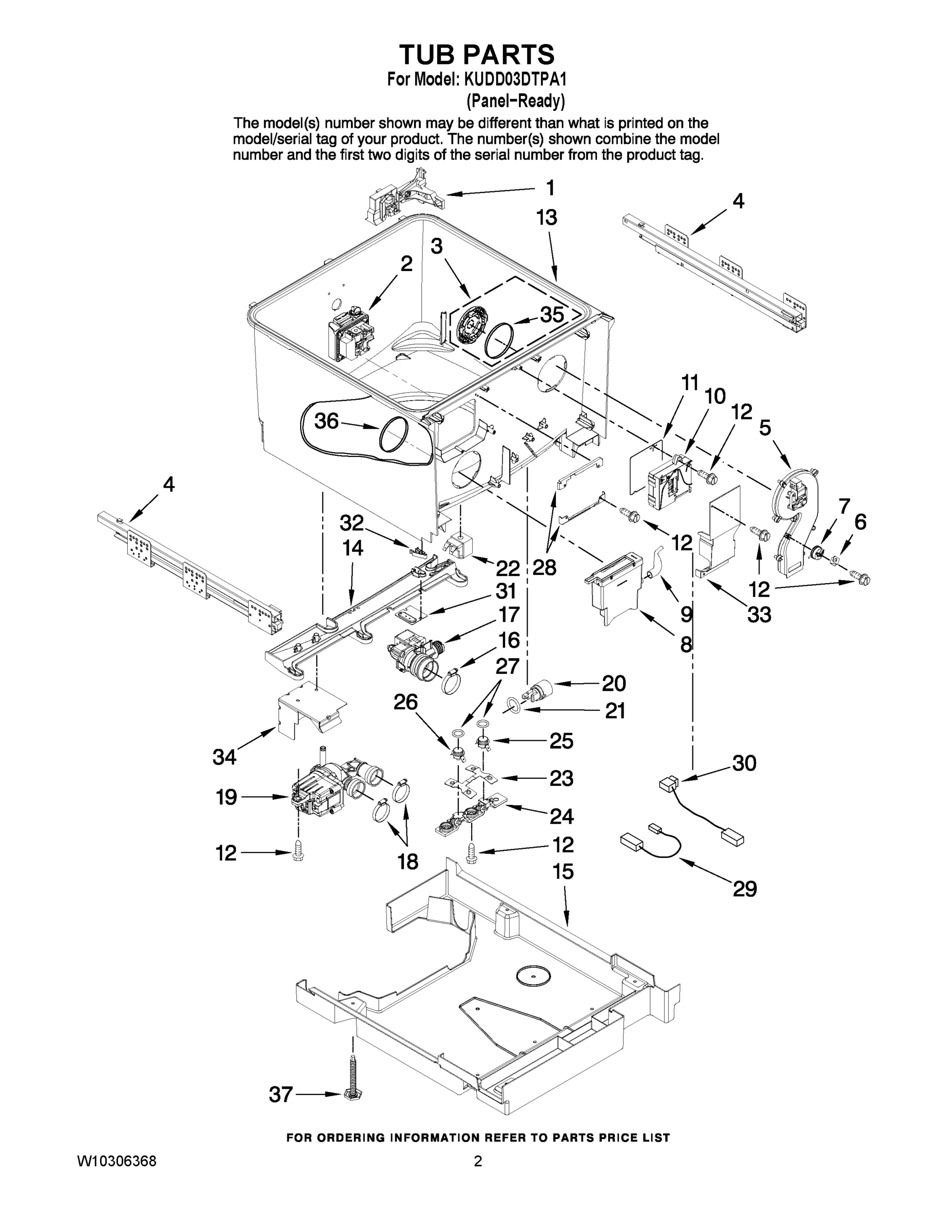 02 - TUB PARTS