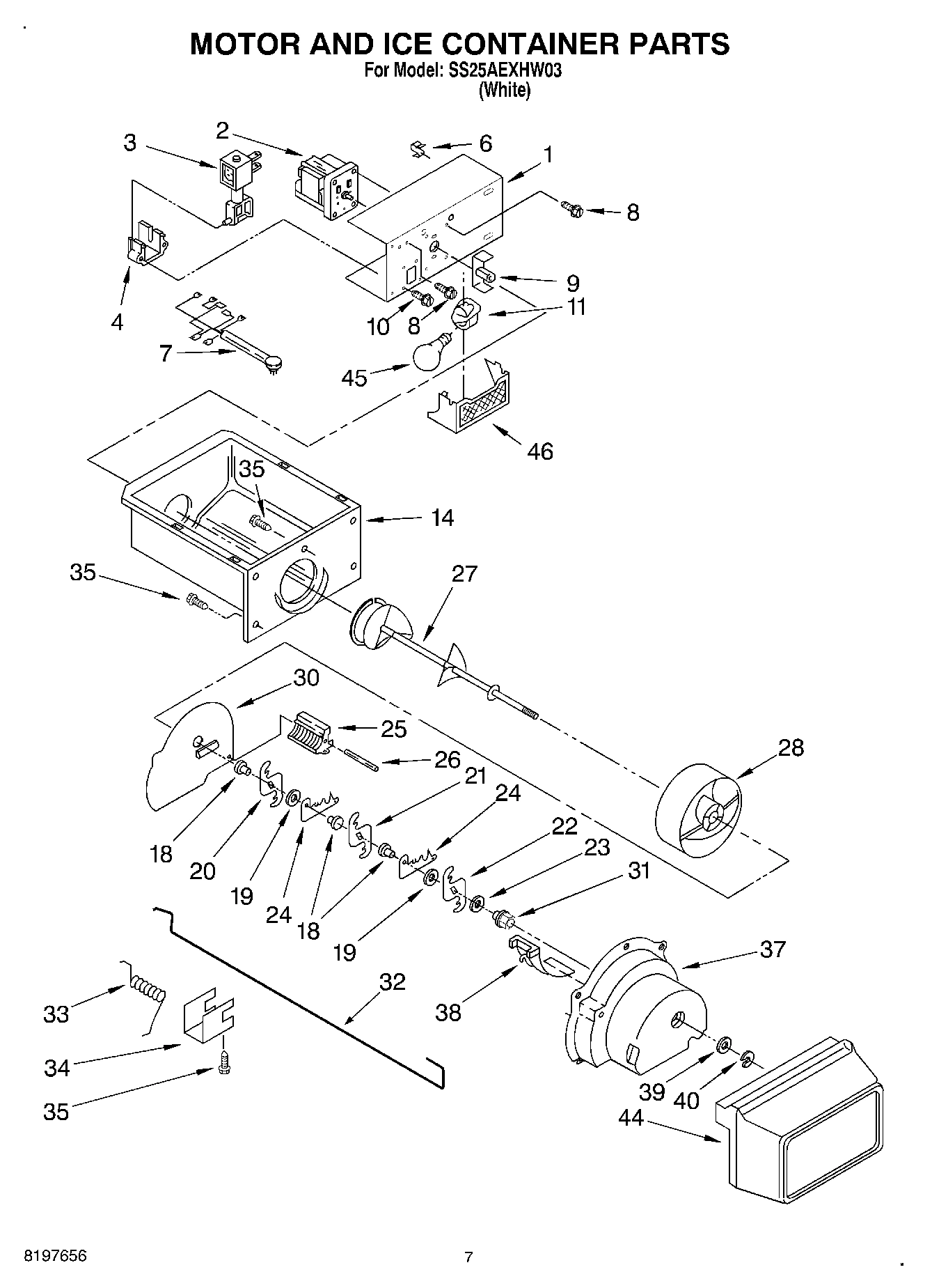 05 - MOTOR AND ICE CONTAINER