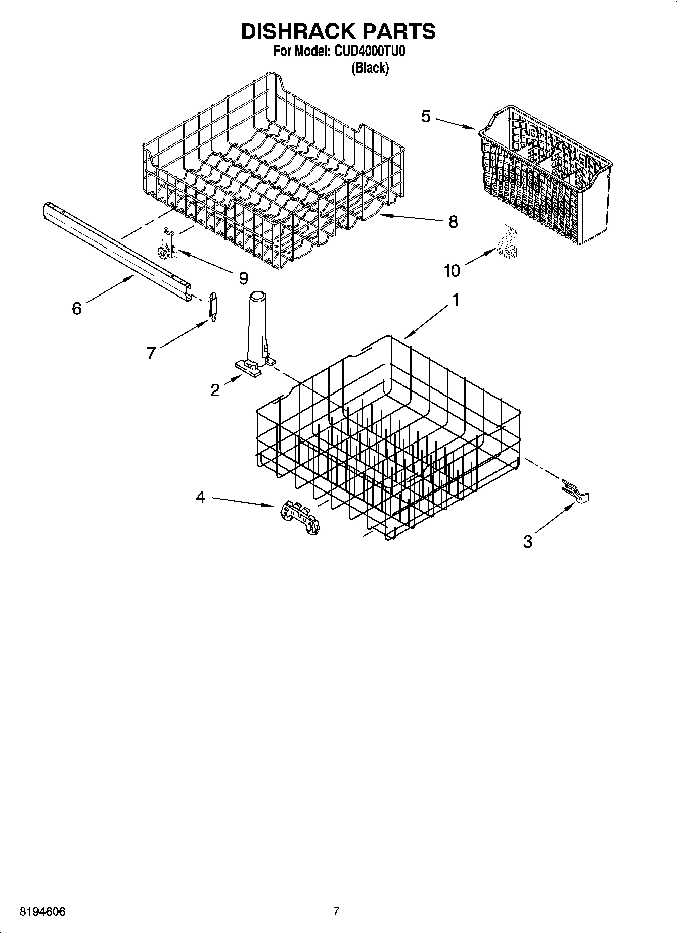 06 - DISHRACK PARTS, OPTIONAL PARTS