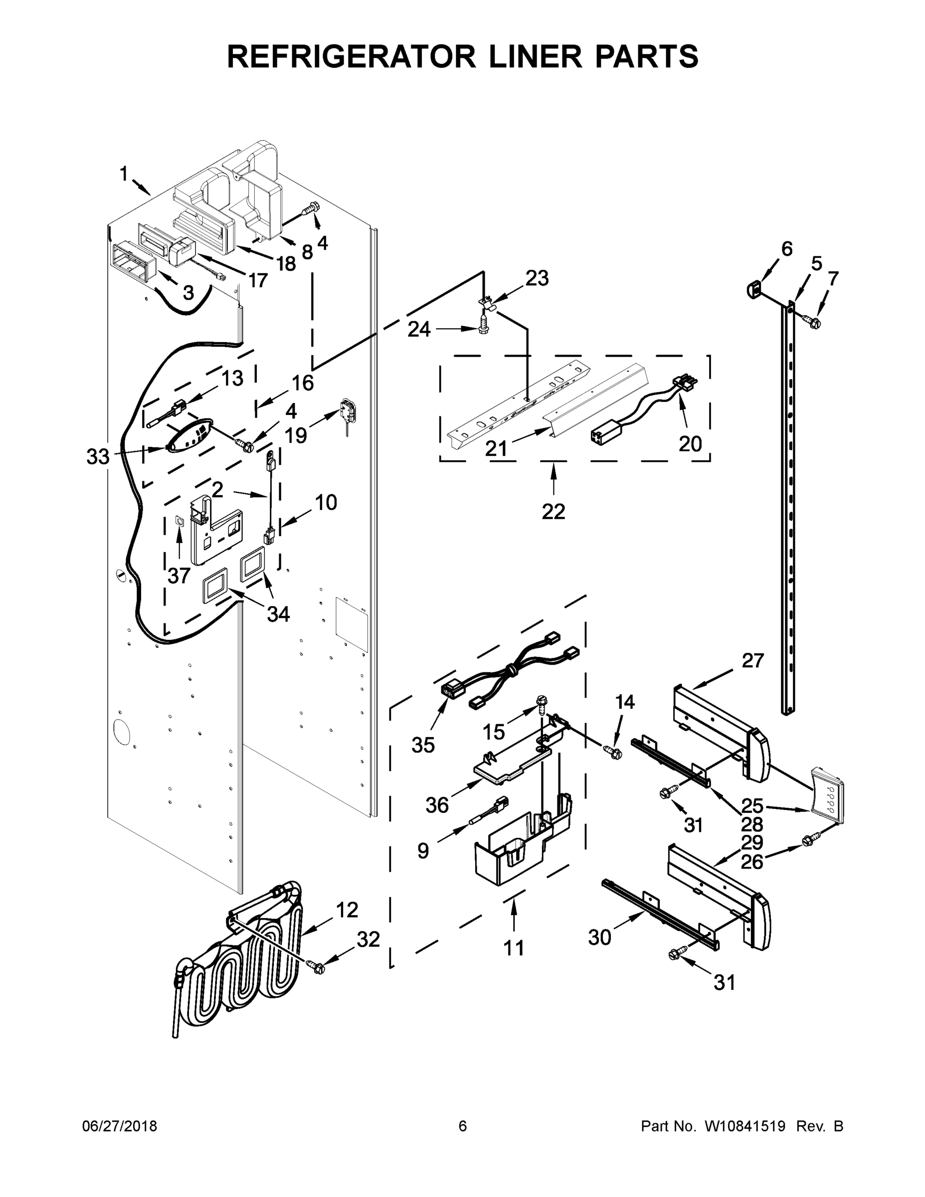 04 - REFRIGERATOR LINER PARTS
