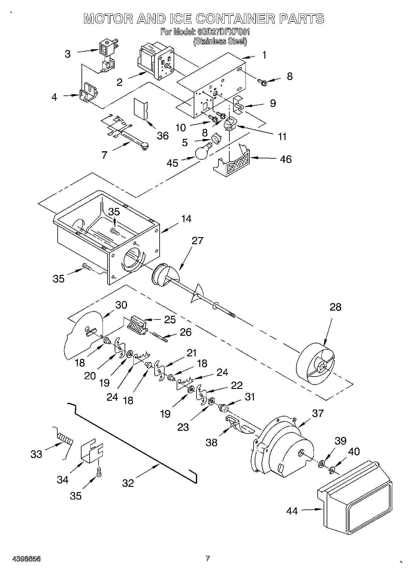 05 - MOTOR AND ICE CONTAINER