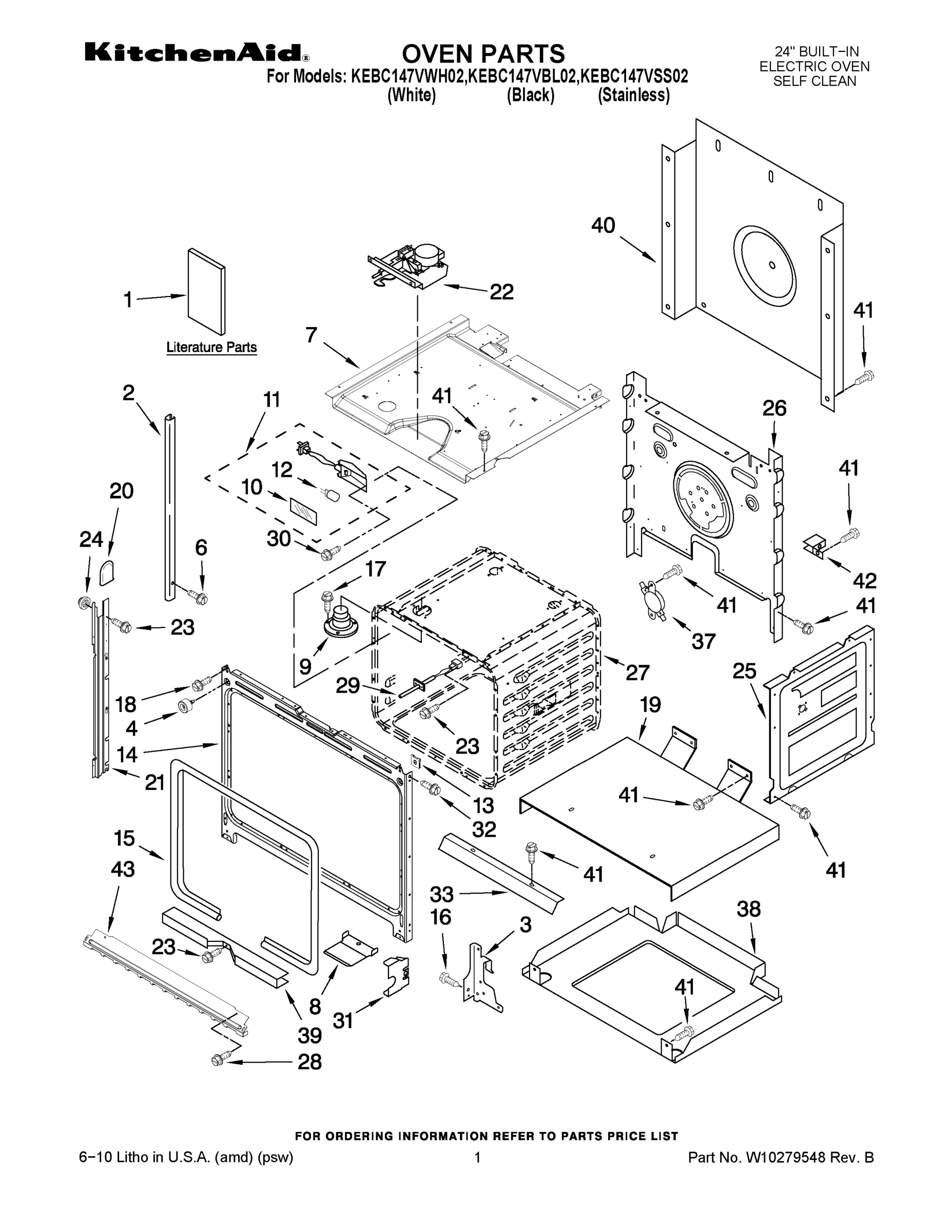 01 - OVEN PARTS