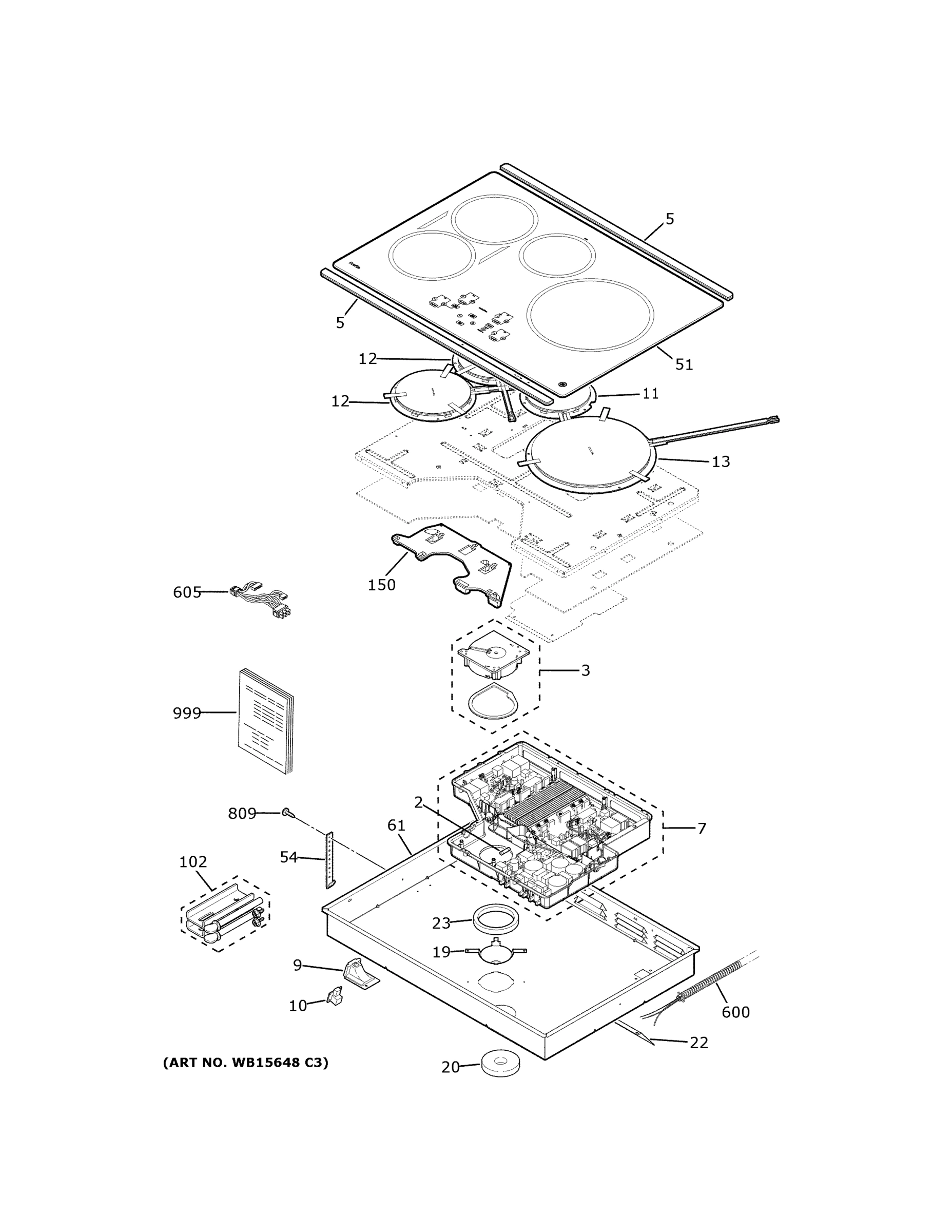 CONTROL PANEL & COOKTOP