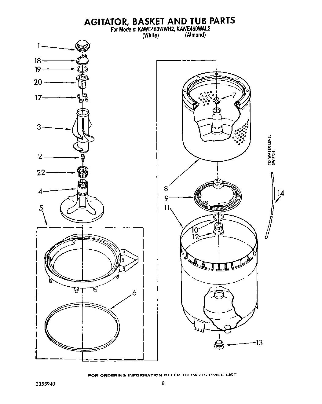 06 - AGITATOR, BASKET AND TUB