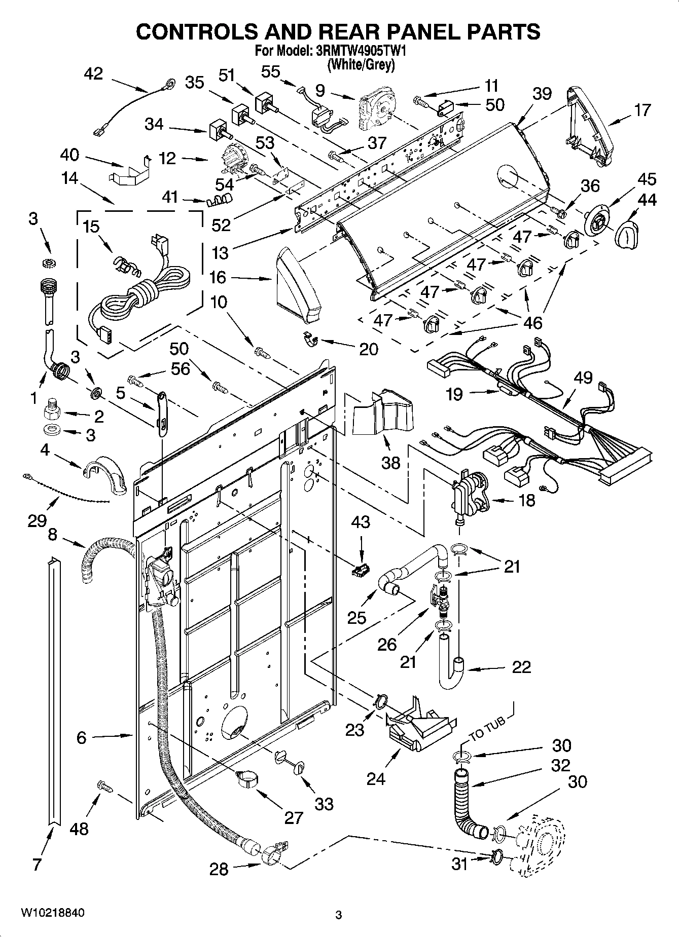 02 - CONTROLS AND REAR PANEL PARTS
