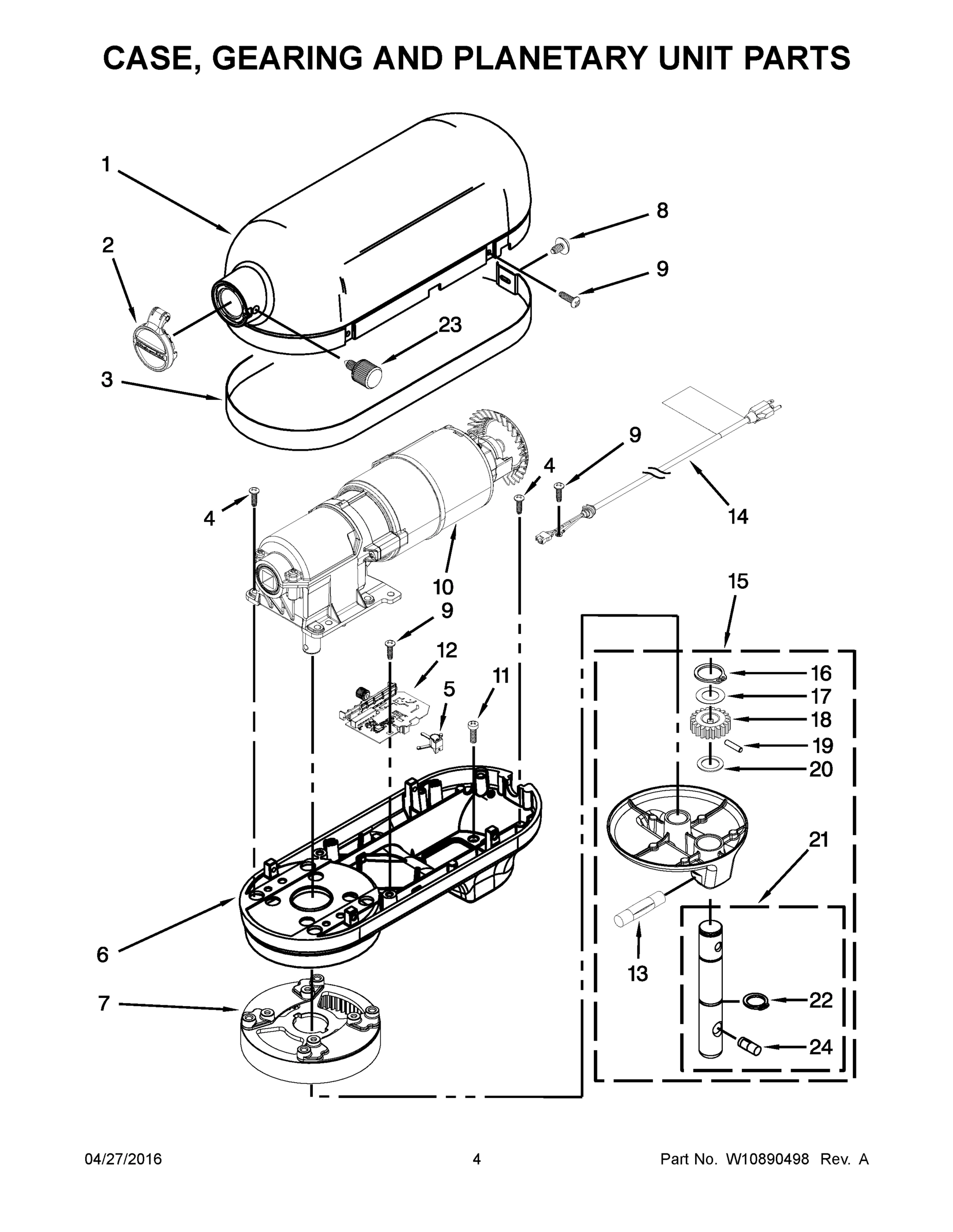 03 - CASE, GEARING AND PLANETARY UNIT PARTS