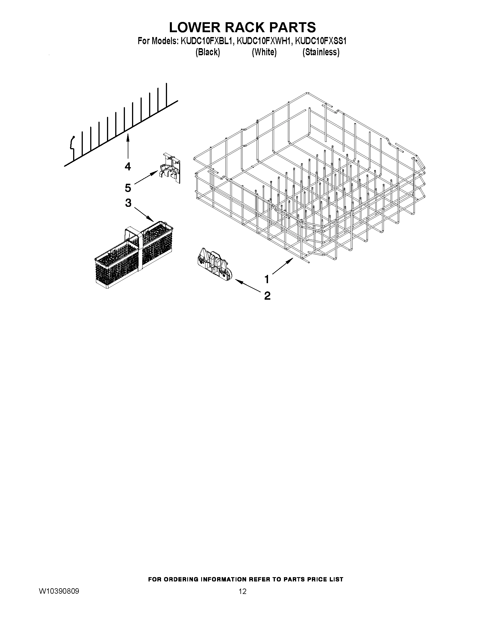 10 - LOWER RACK PARTS