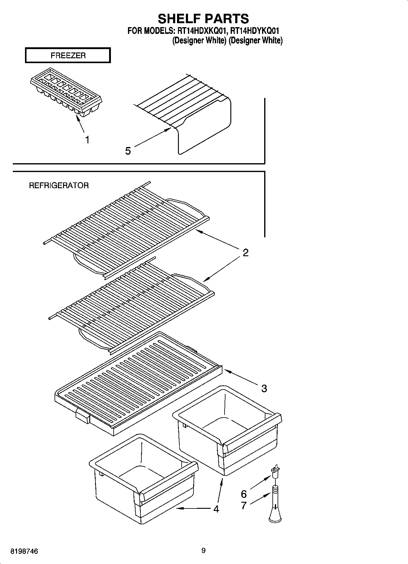 05 - SHELF PARTS, OPTIONAL PARTS (NOT INCLUDED)
