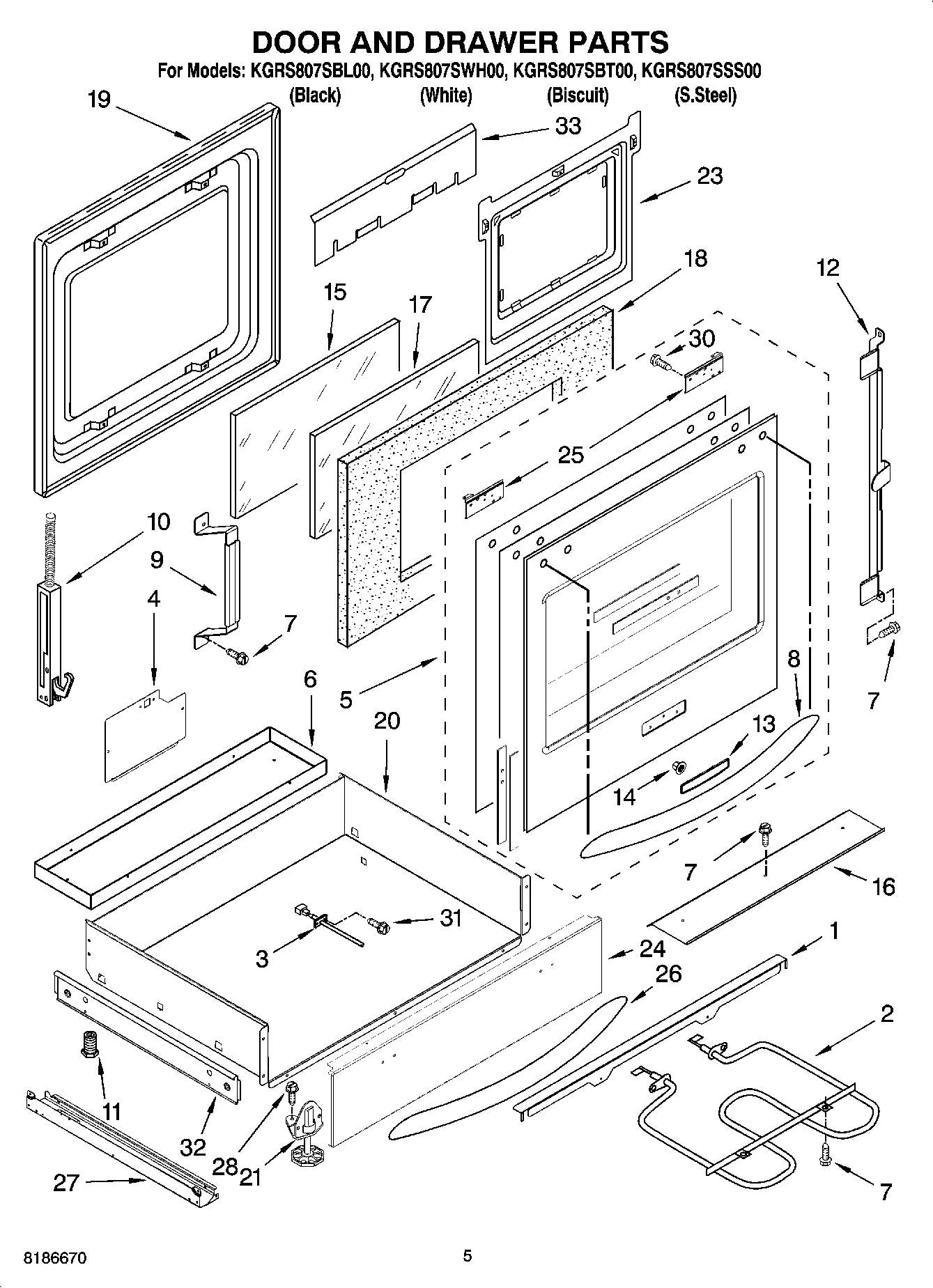 03 - DOOR AND DRAWER PARTS