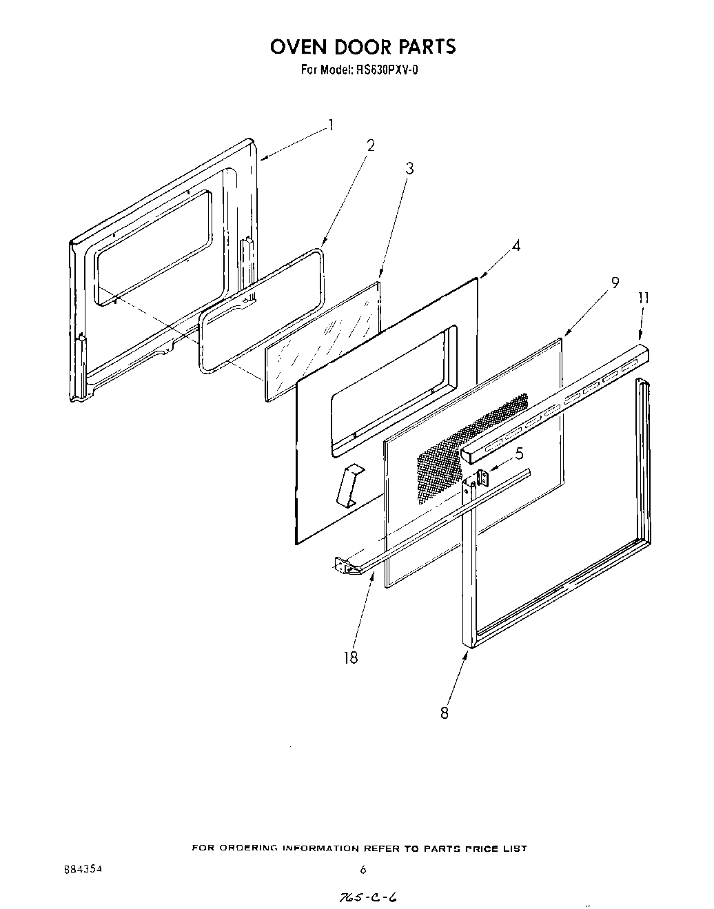 05 - OVEN DOOR , LIT/OPTIONAL