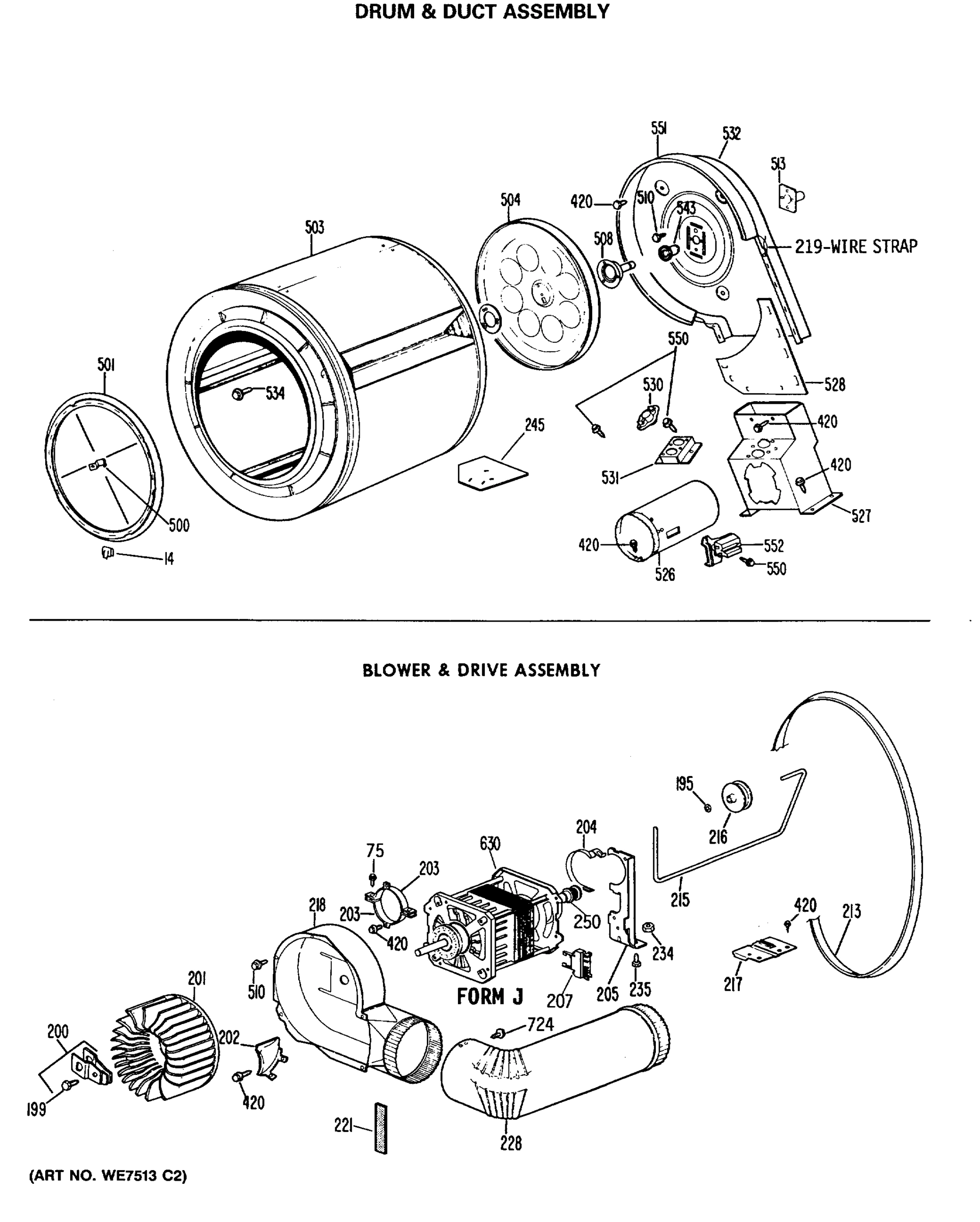 DRUM & DUCT ASSEMBLY