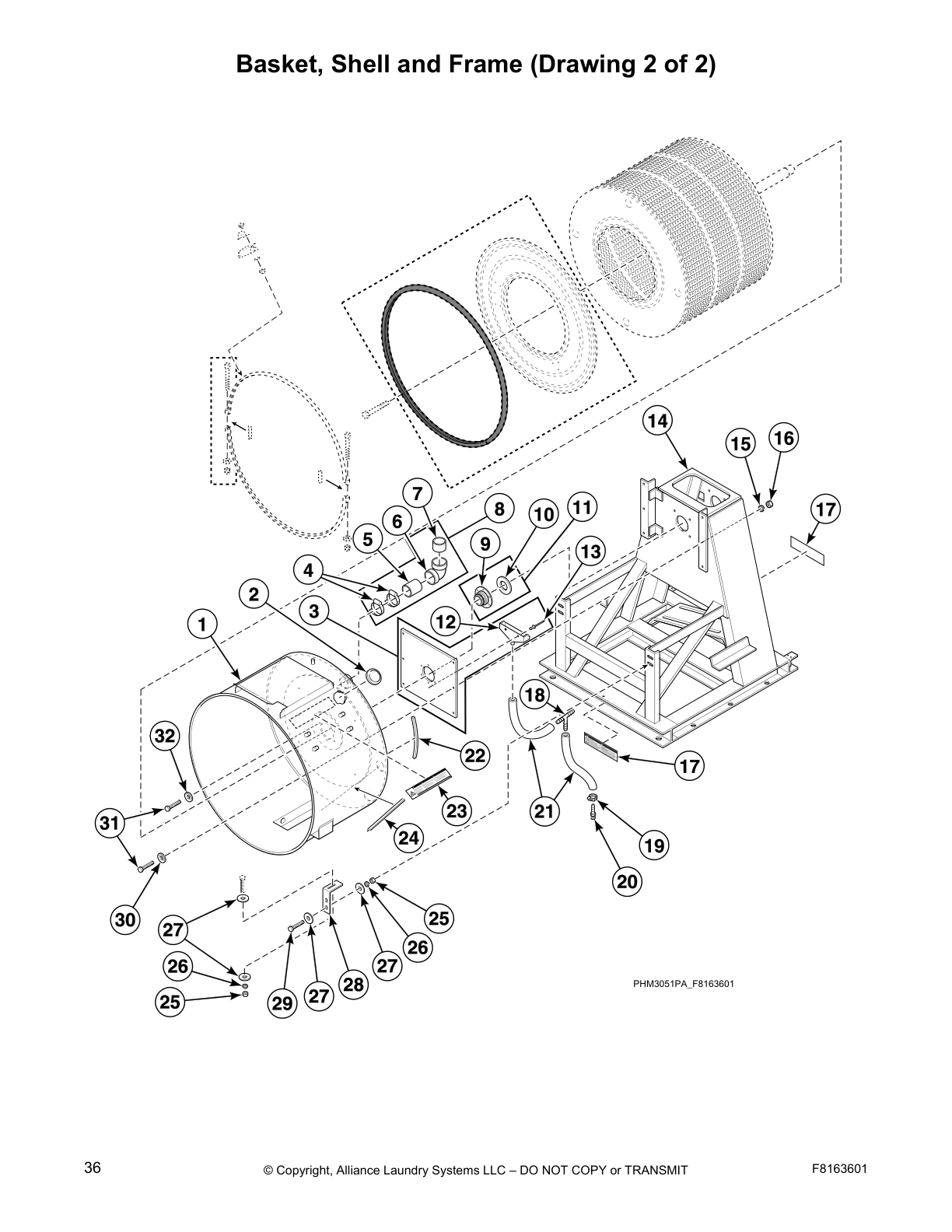 Basket, Shell and Frame (Drawing 2 of 2)
