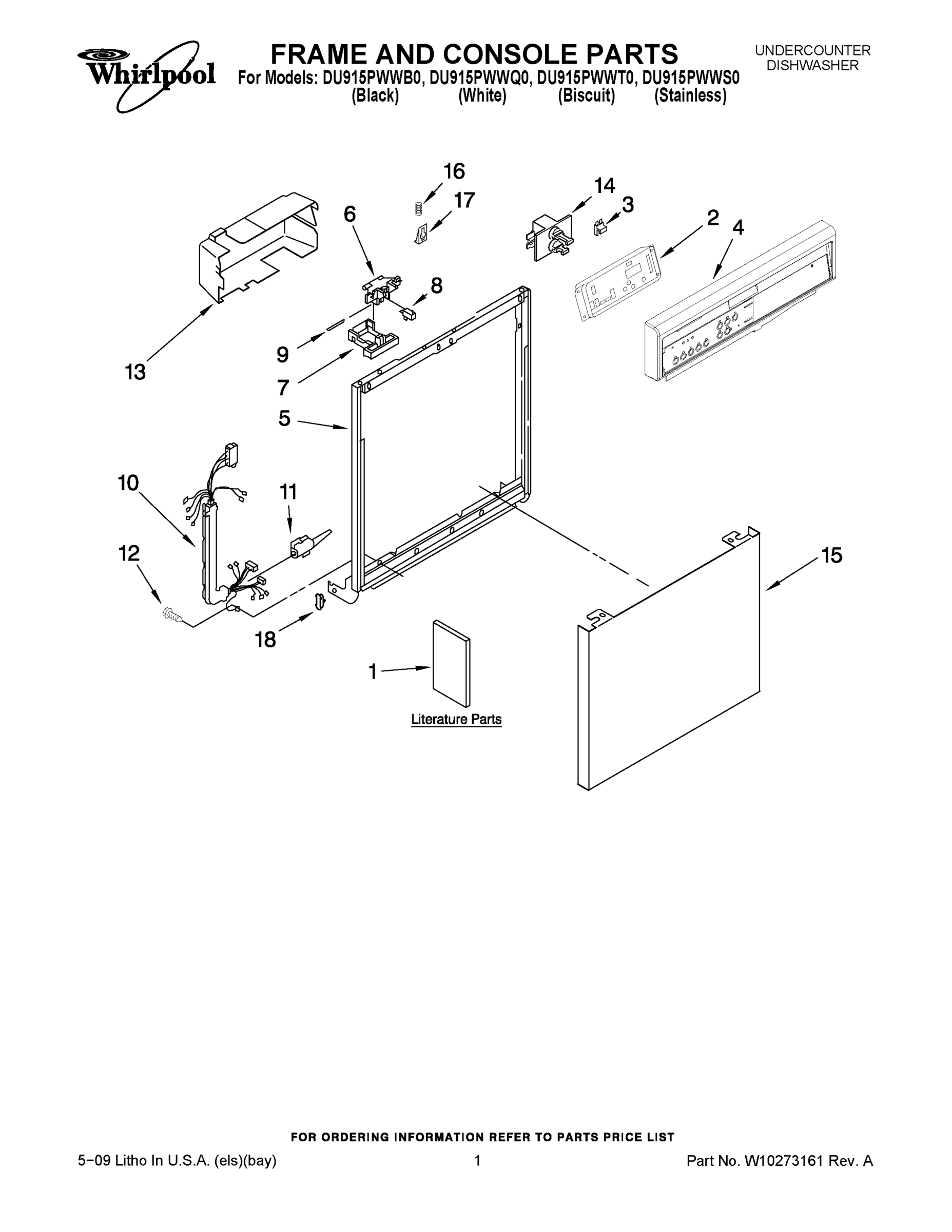 01 - FRAME AND CONSOLE PARTS