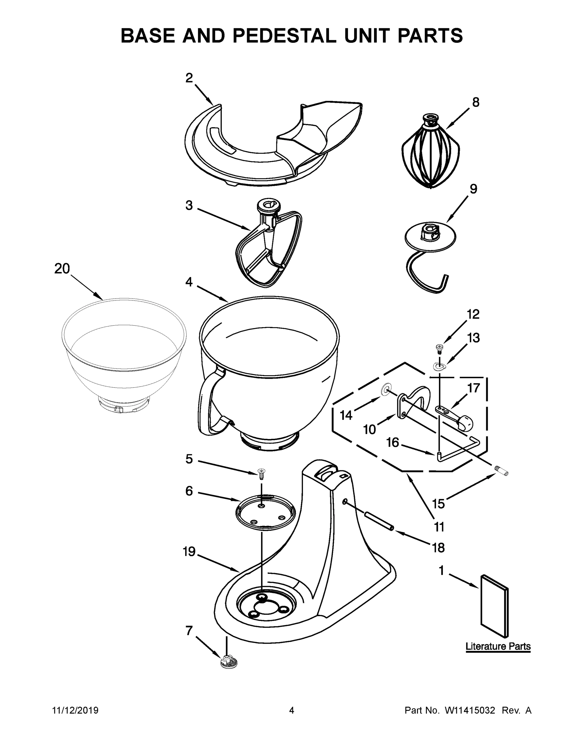 03 - BASE AND PEDESTAL UNIT PARTS