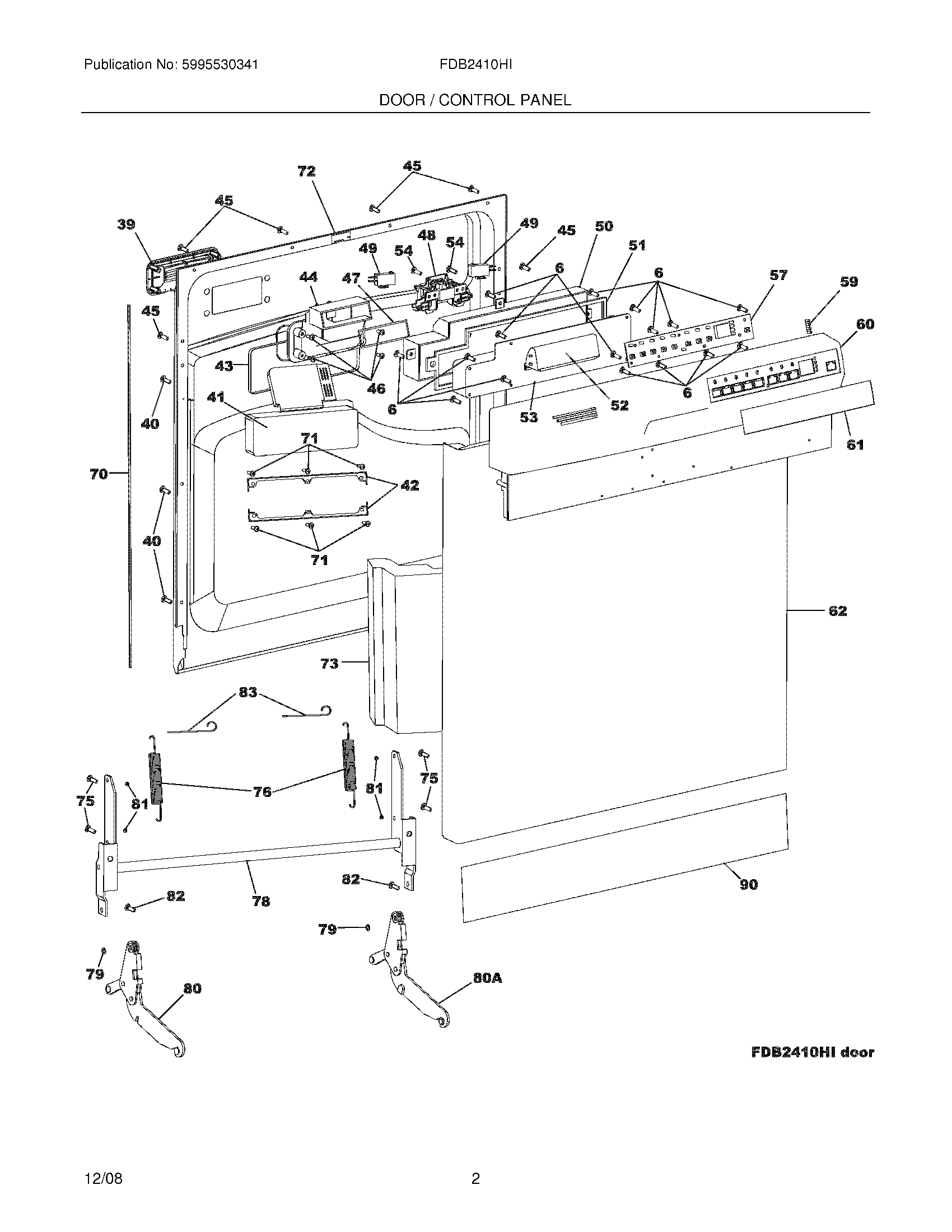 03 - DOOR/CONTROL PANEL