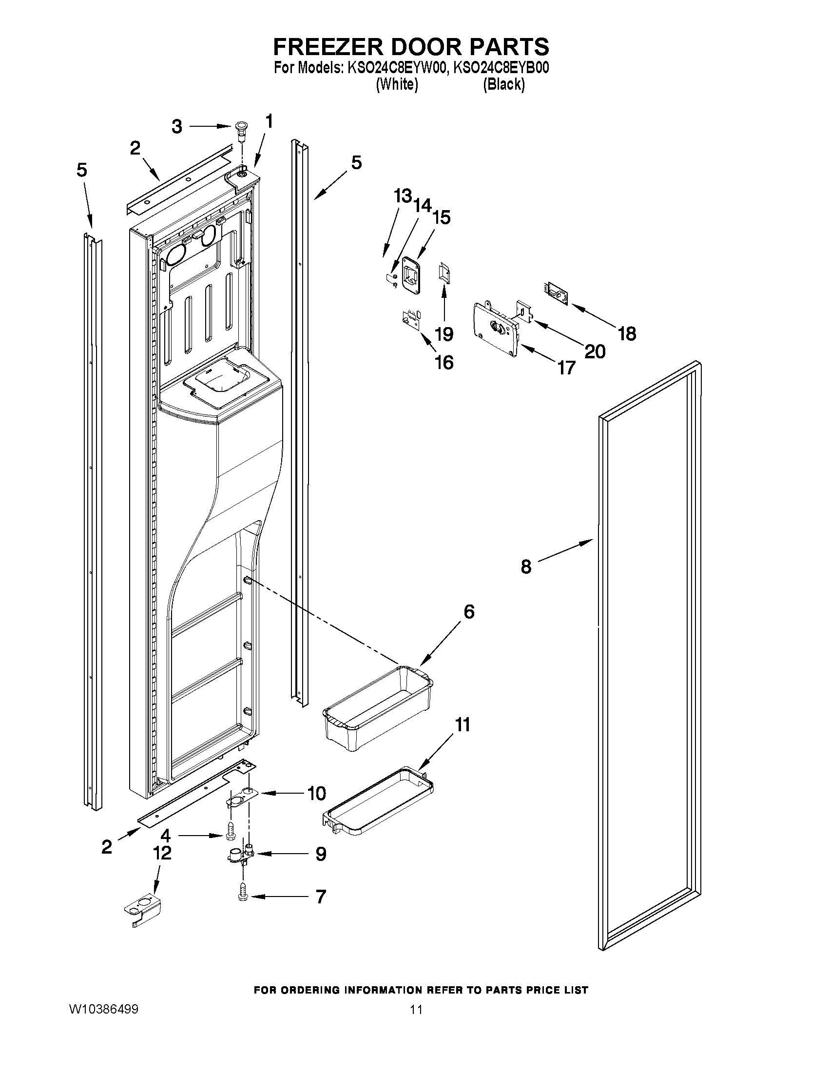 07 - FREEZER DOOR PARTS