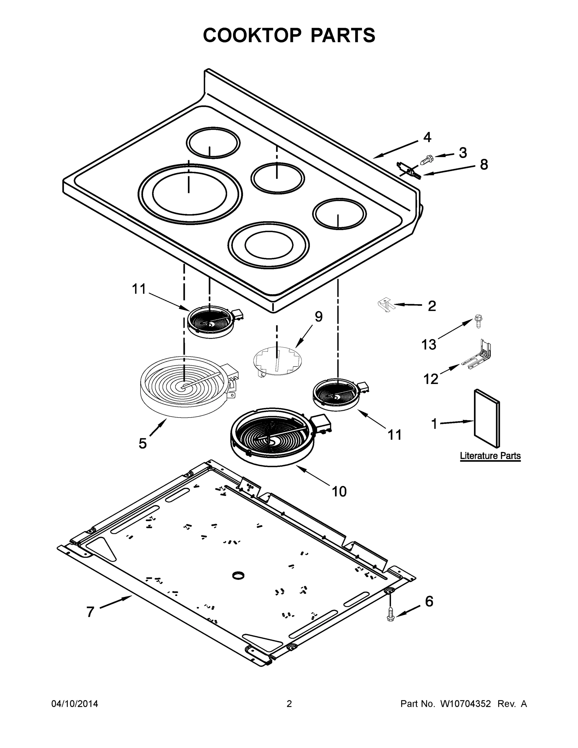 02 - COOKTOP PARTS