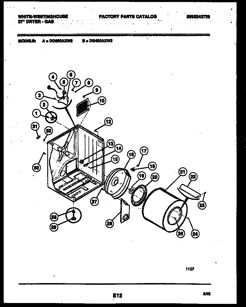 02 - CABINET AND COMPONENT PARTS