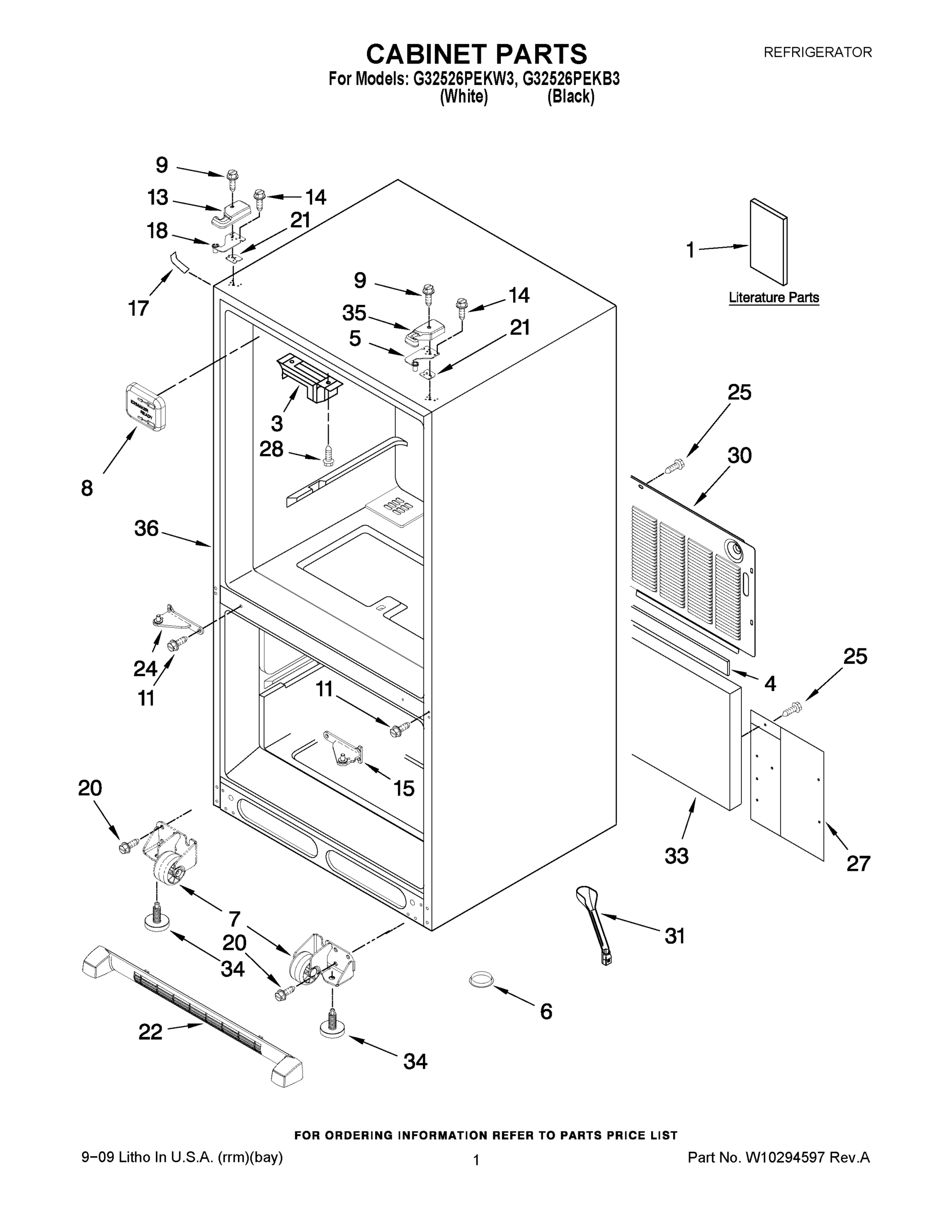 01 - CABINET PARTS