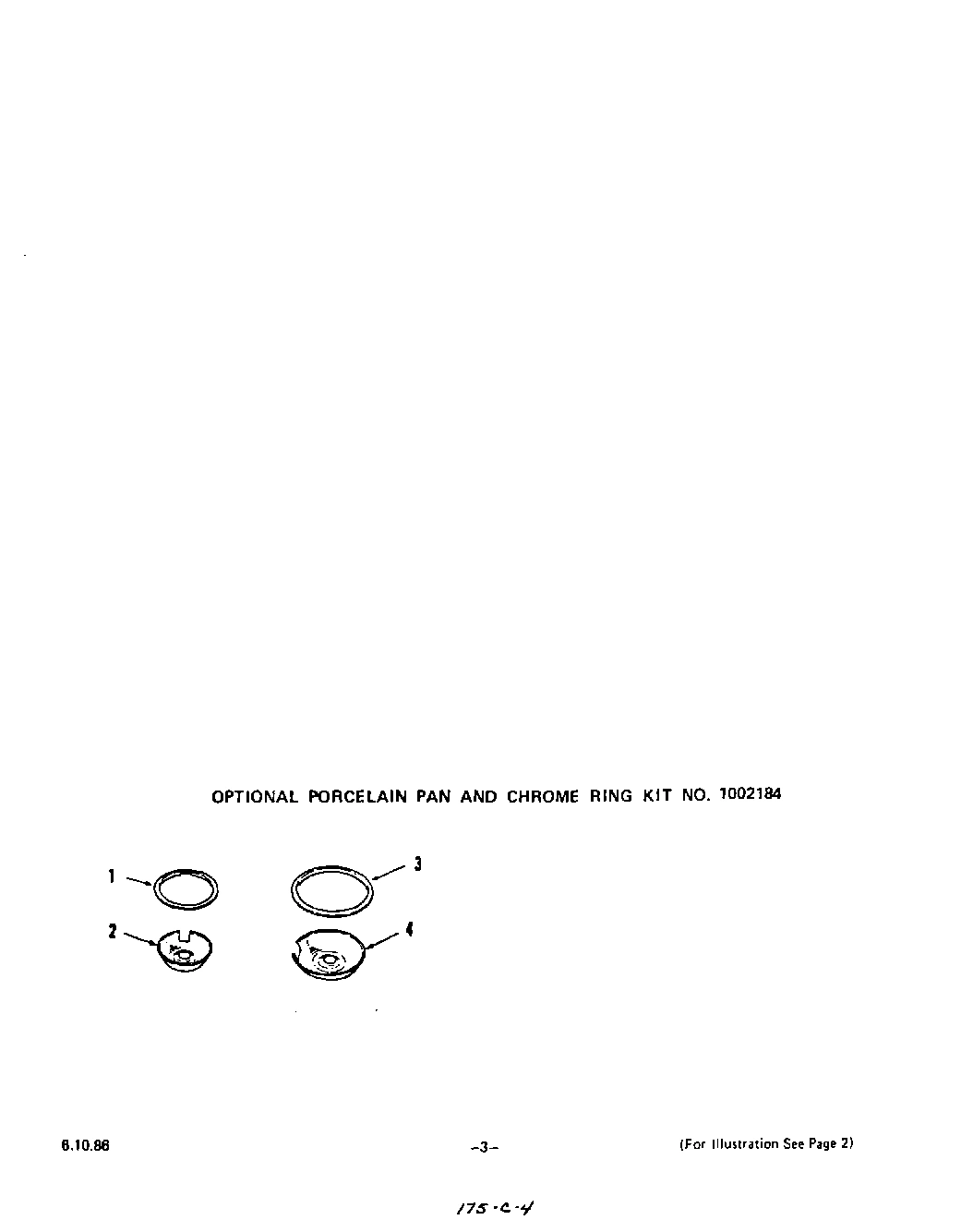 04 - LIT/OPTIONAL PORCELAIN PAN AND CHRO