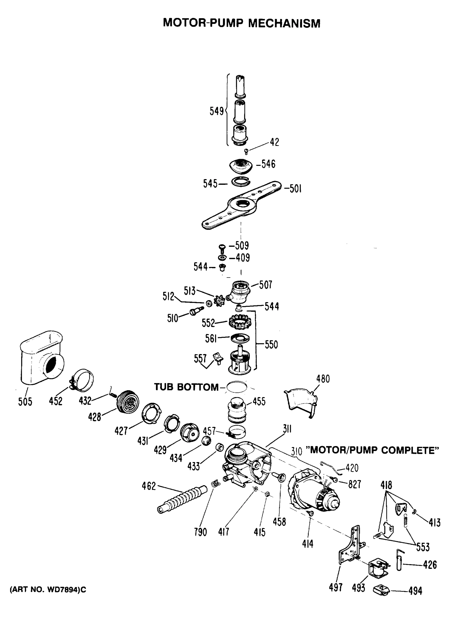 MOTOR-PUMP MECHANISM