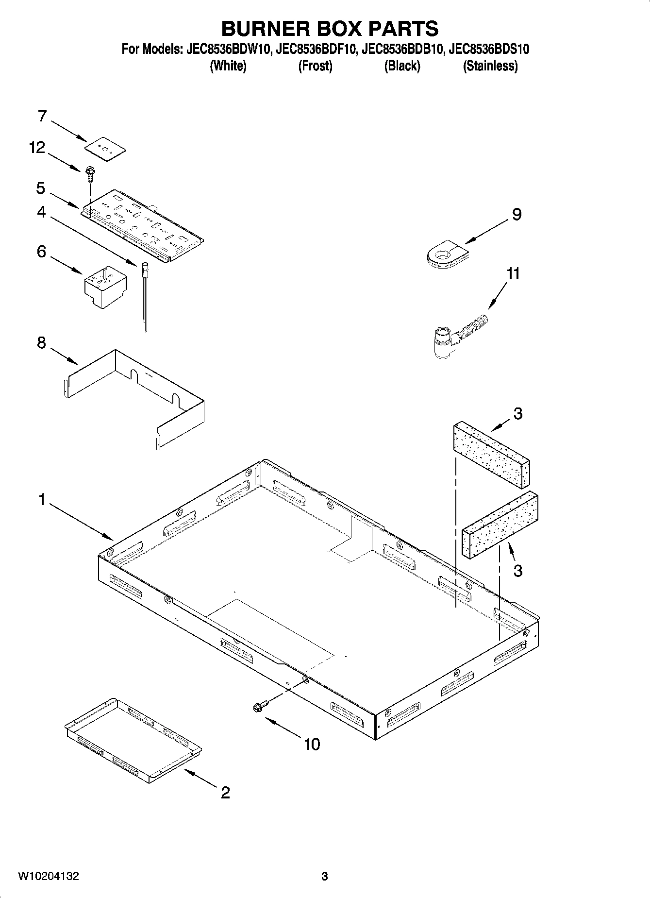 02 - BURNER BOX PARTS