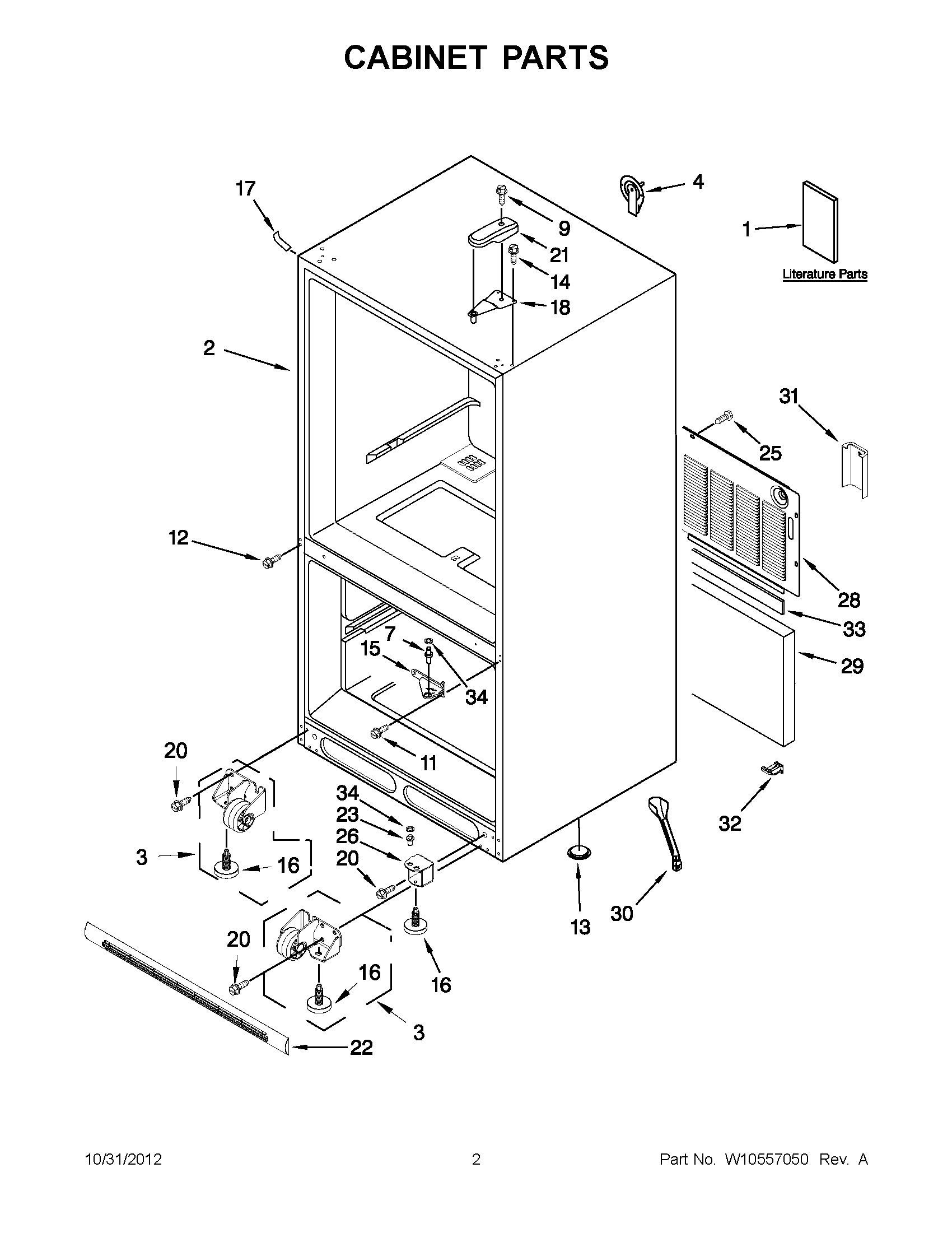 01 - CABINET PARTS