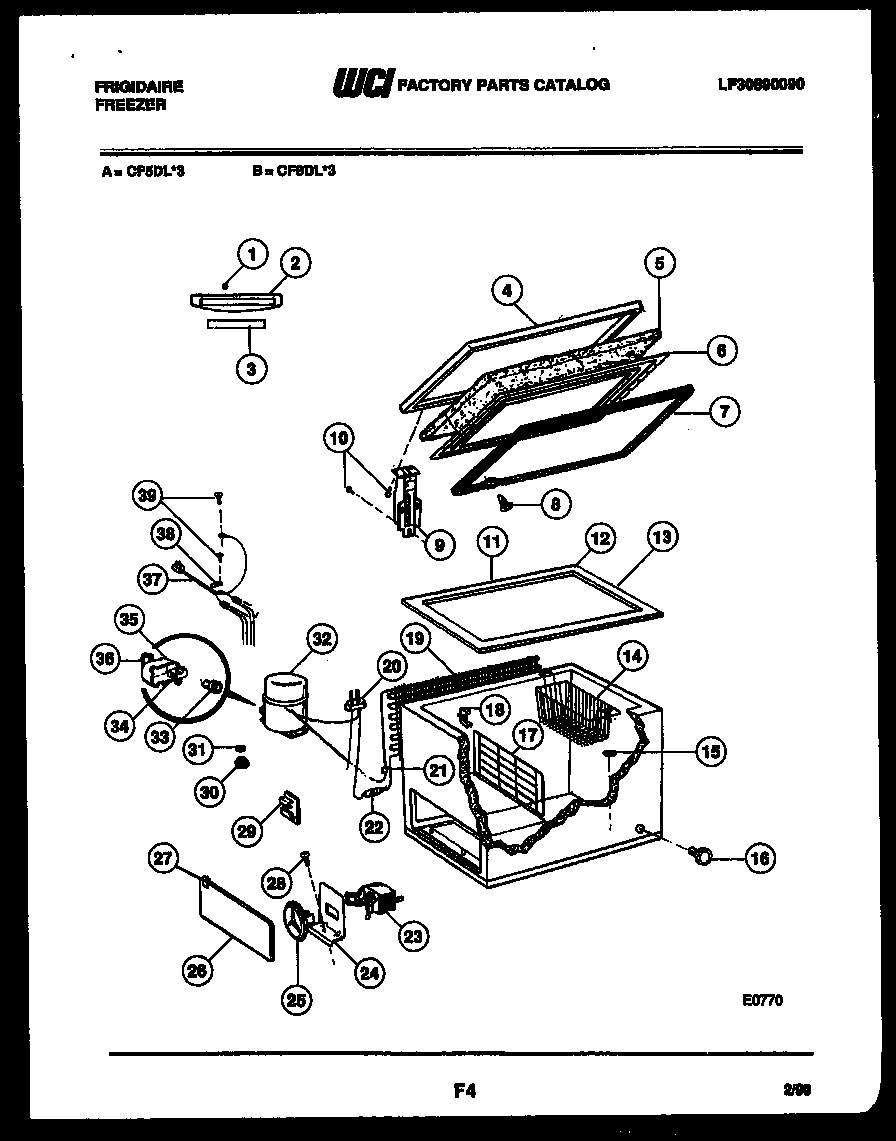 02 - CHEST FREEZER PARTS