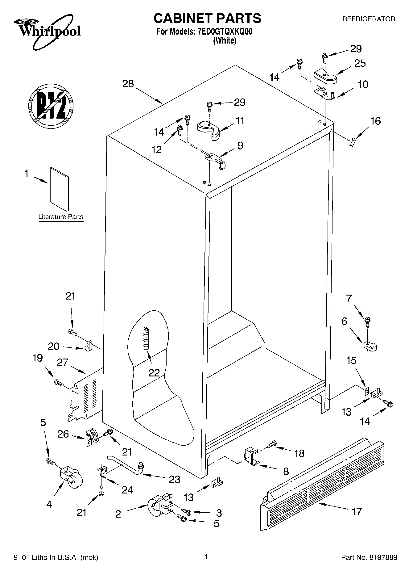 01 - CABINET, LITERATURE