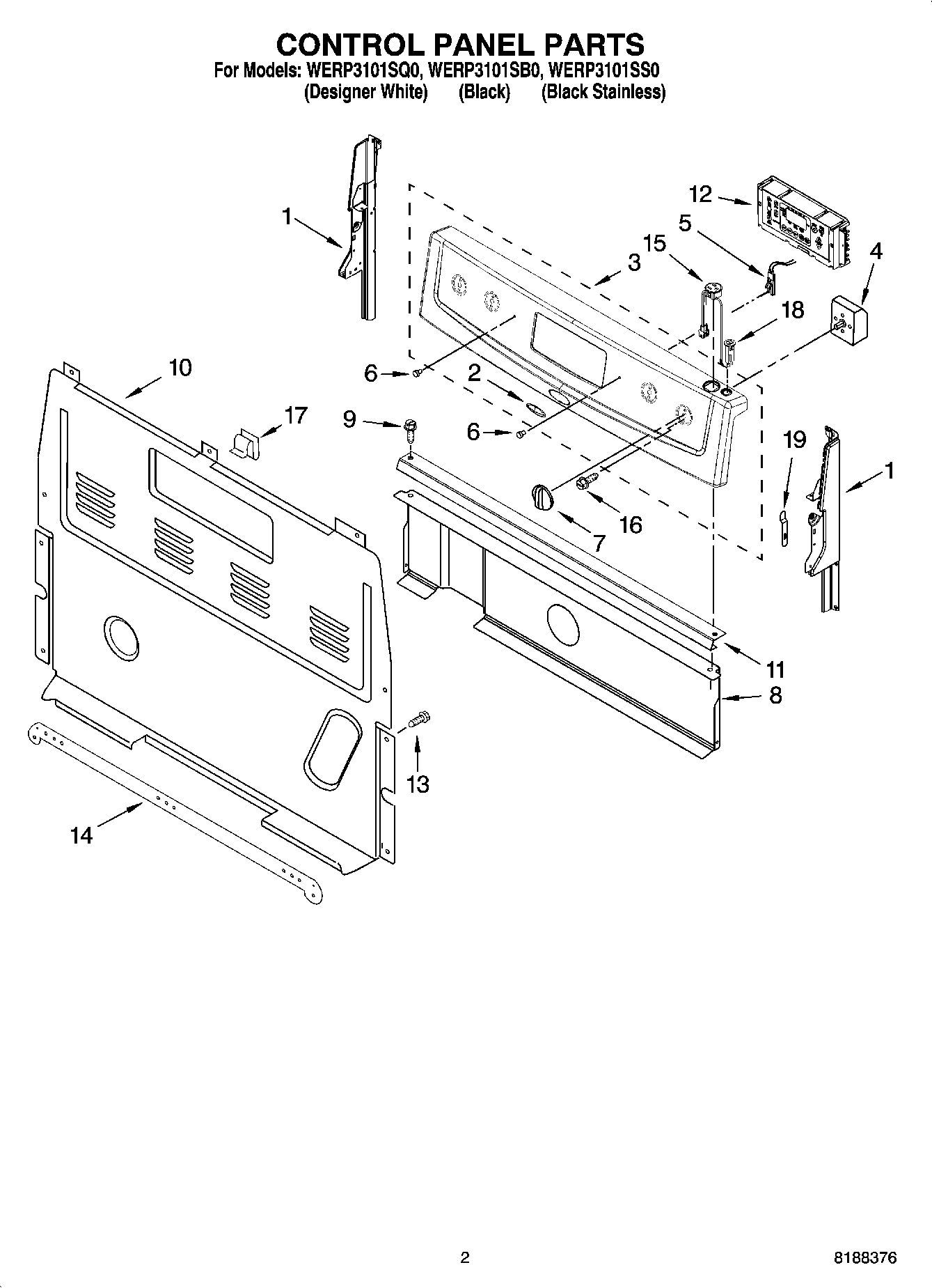02 - CONTROL PANEL PARTS