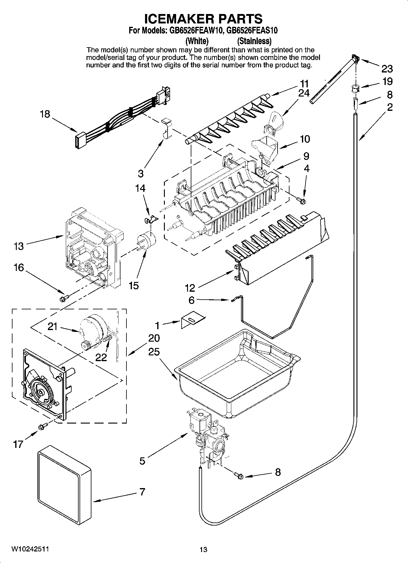 08 - ICEMAKER PARTS, OPTIONAL PARTS