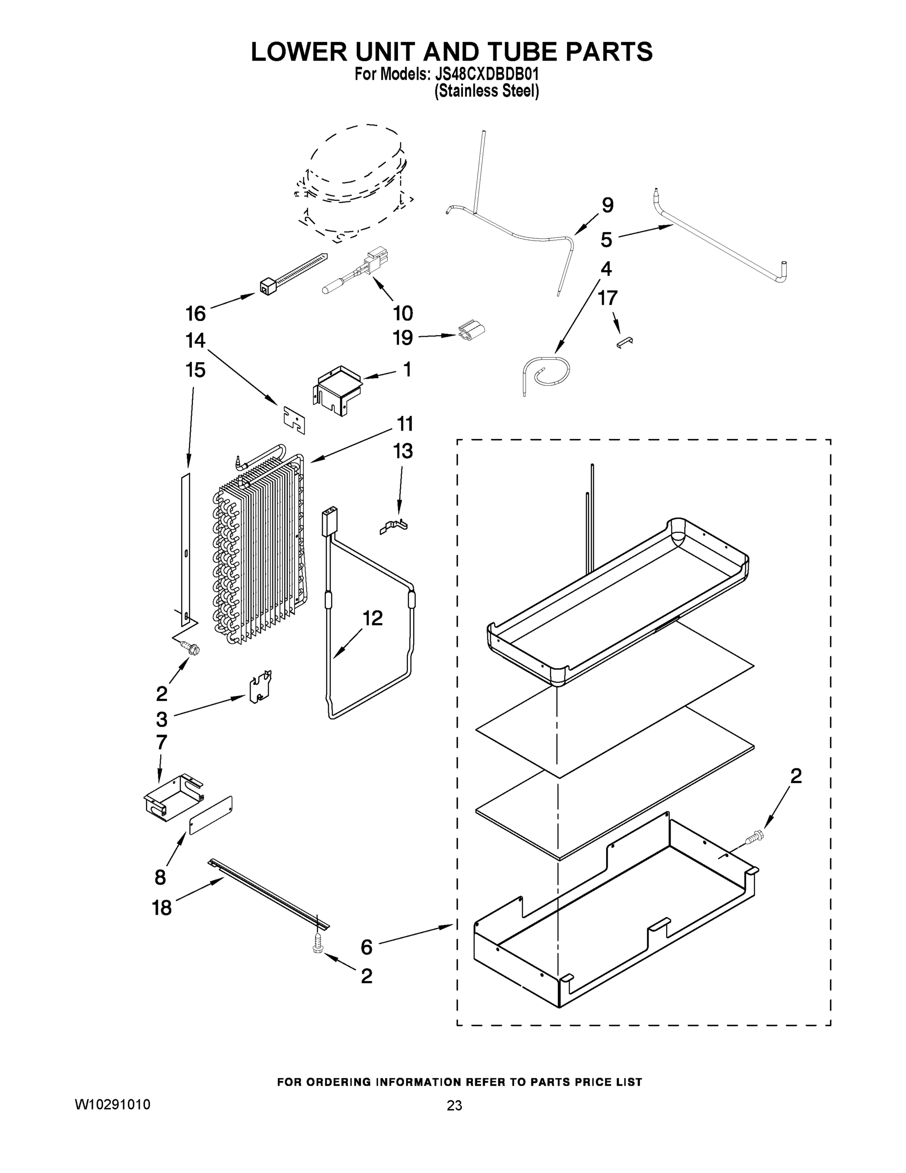 14 - LOWER UNIT AND TUBE PARTS
