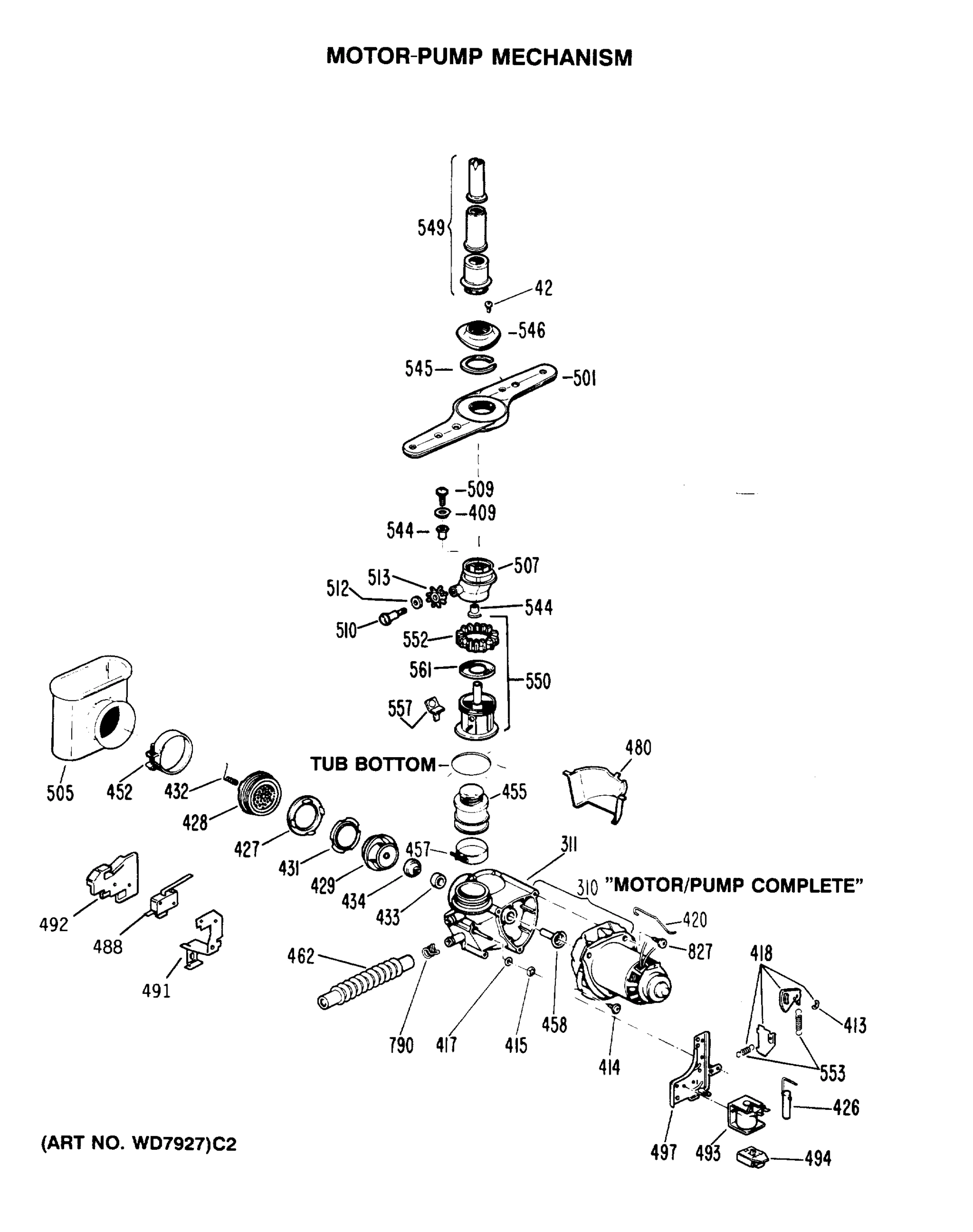 MOTOR-PUMP MECHANISM
