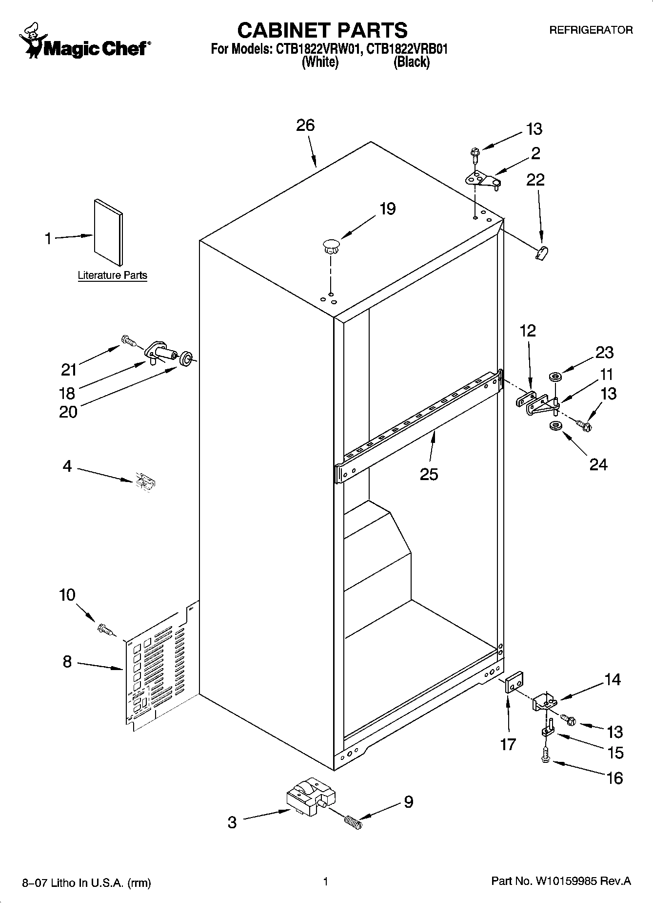01 - CABINET PARTS