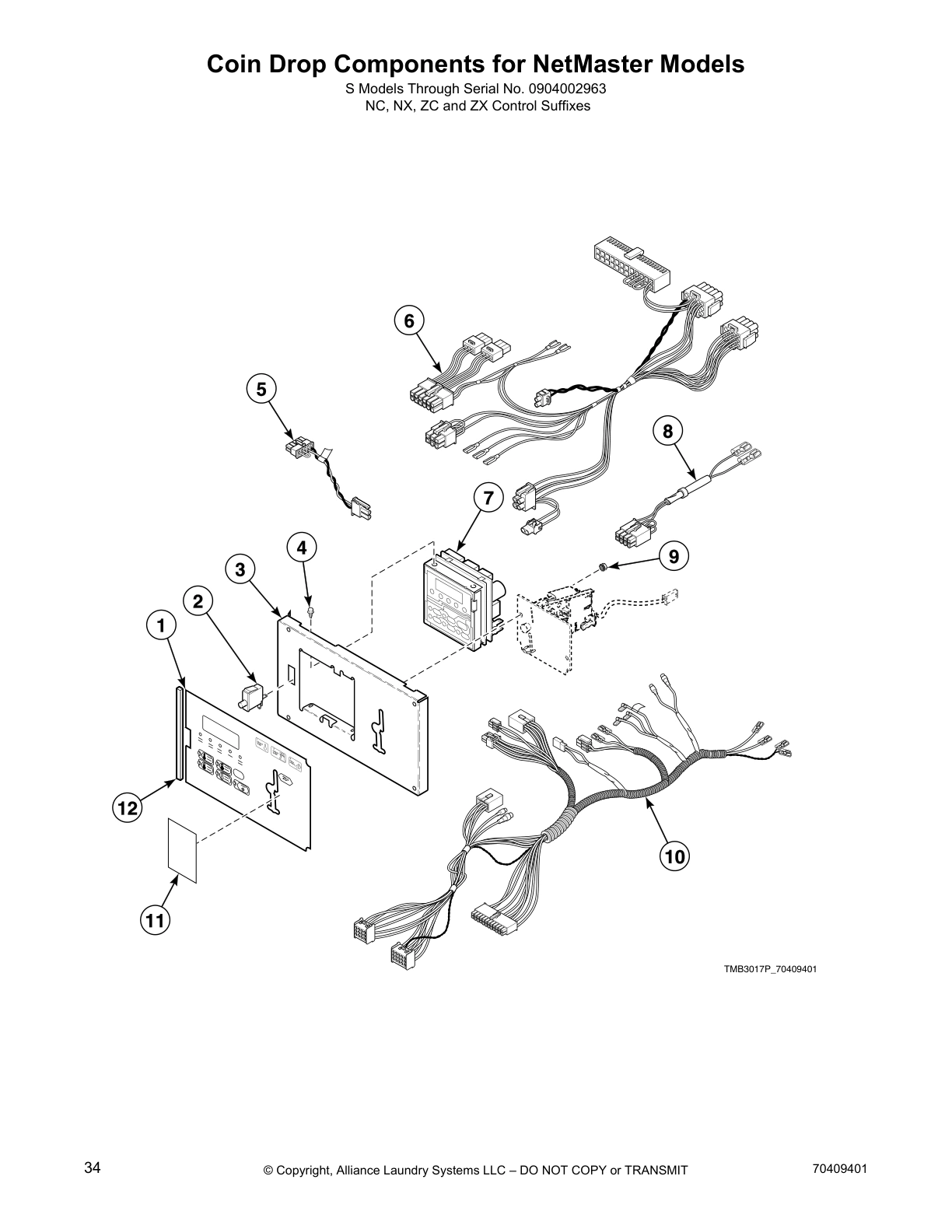 Coin Drop Components for NetMaster Models
