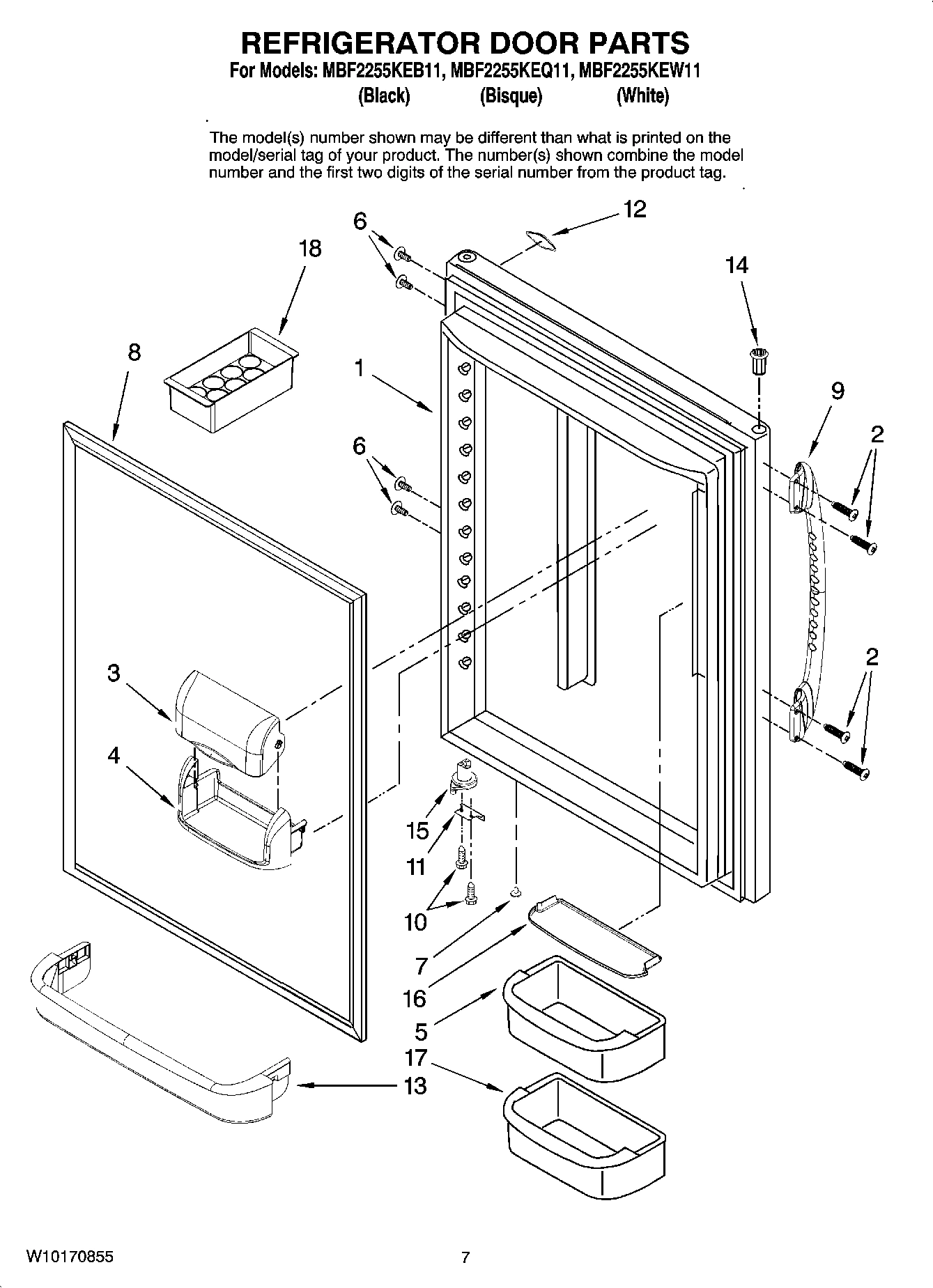 05 - REFRIGERATOR DOOR PARTS
