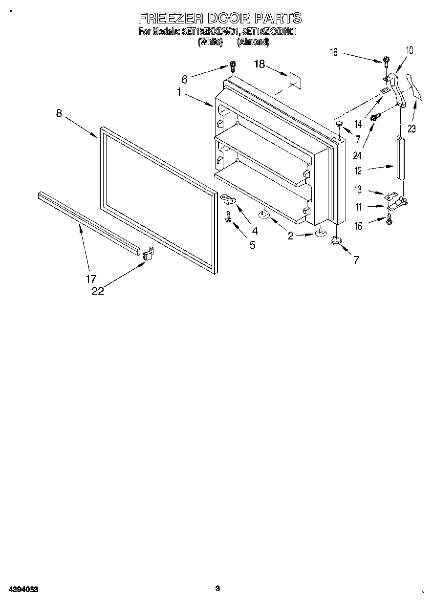 02 - FREEZER DOOR