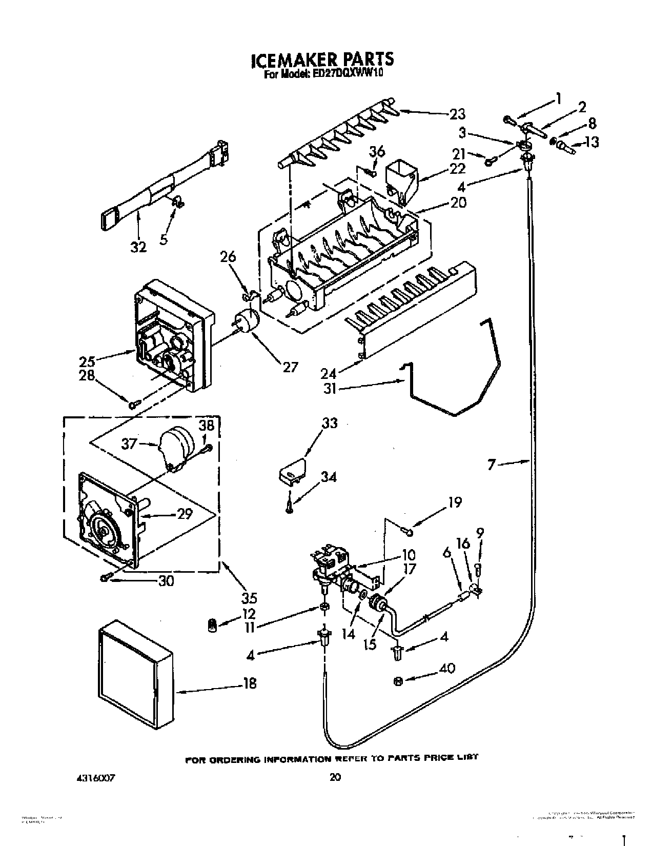 13 - ICEMAKER, LIT/OPTIONAL