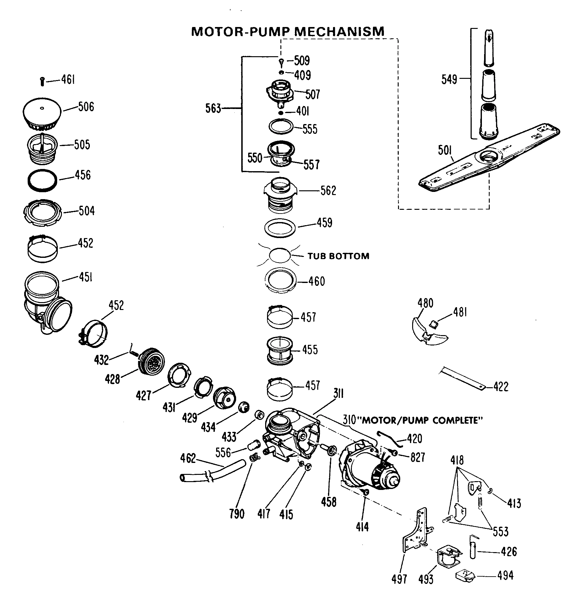 MOTOR-PUMP MECHANISM