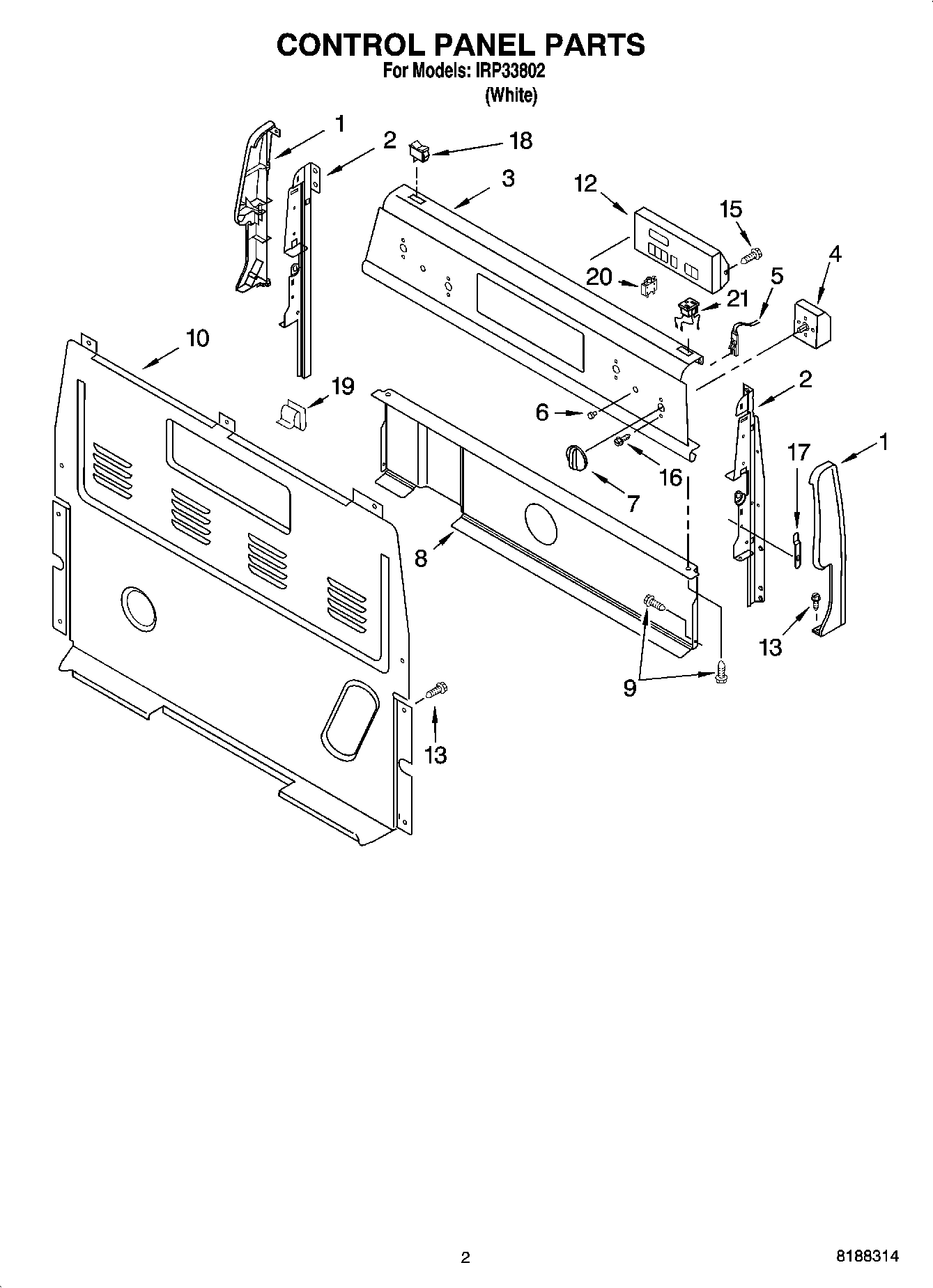02 - CONTROL PANEL PARTS