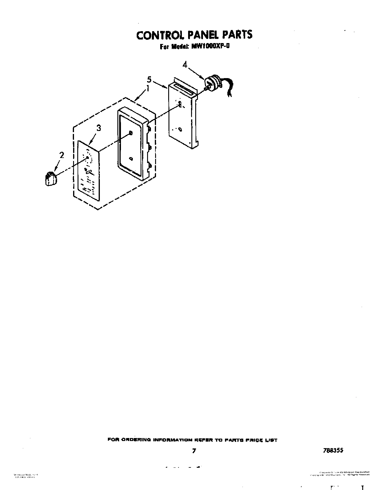 05 - CONTROL PANEL, LIT/OPTIONAL