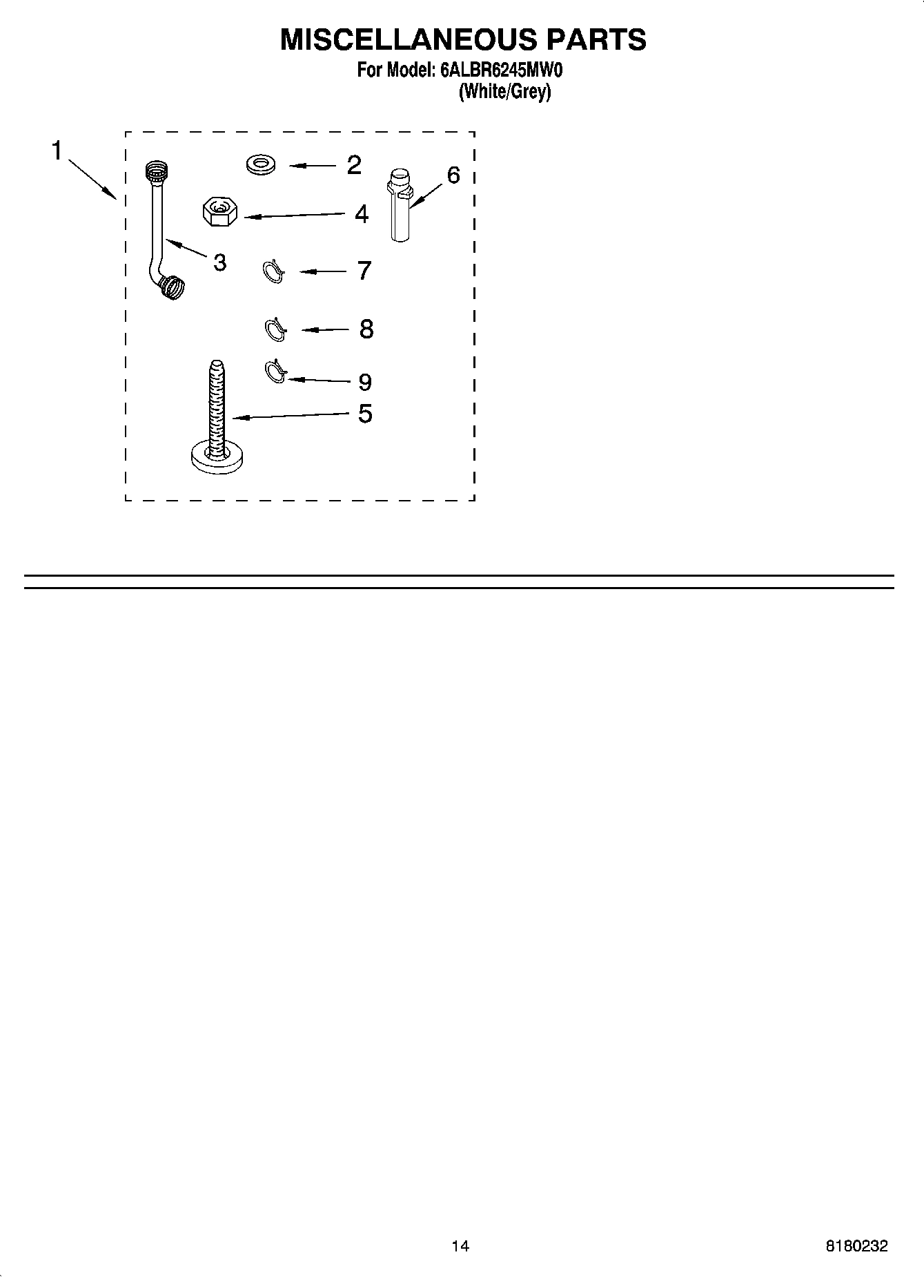 10 - MISCELLANEOUS PARTS - OPTIONAL PARTS (NOT INCLUDED)
